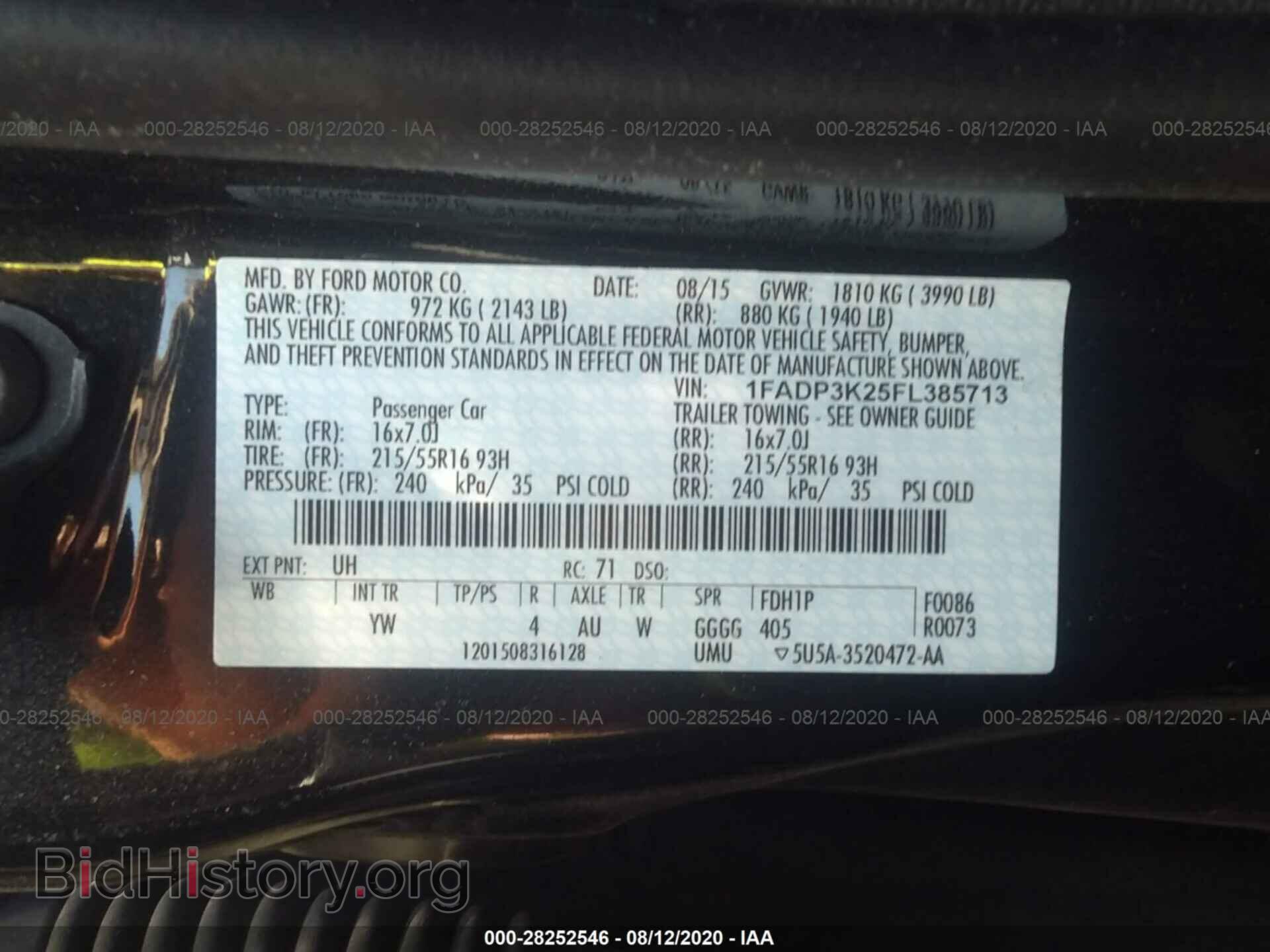 2015 FORD FOCUS - VIN: 1FADP3K25FL385713 - Photo 9