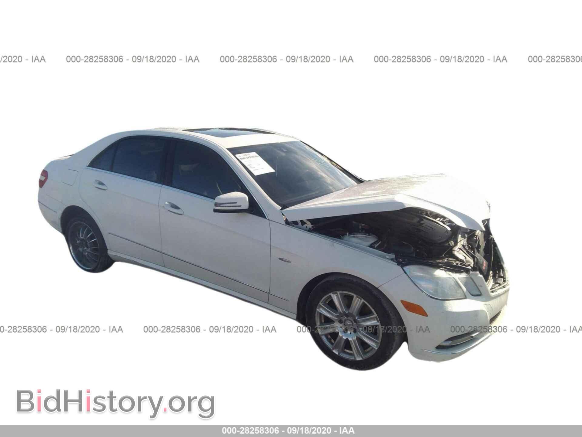 Photo WDDHF5KB7CA566660 - MERCEDES-BENZ E-CLASS 2012