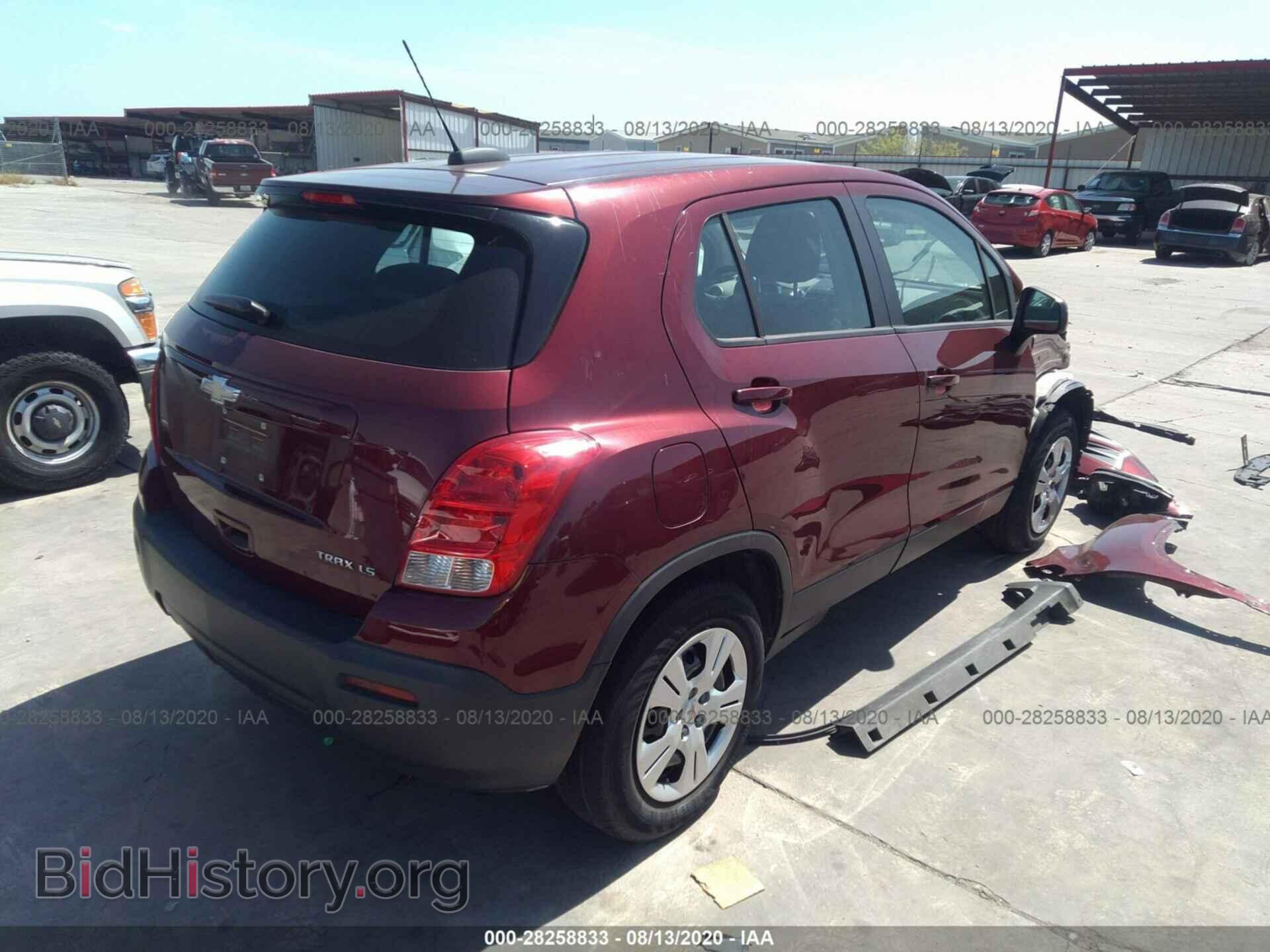 2016 CHEVROLET TRAX - VIN: 3GNCJKSB4GL213381 - Фото 4