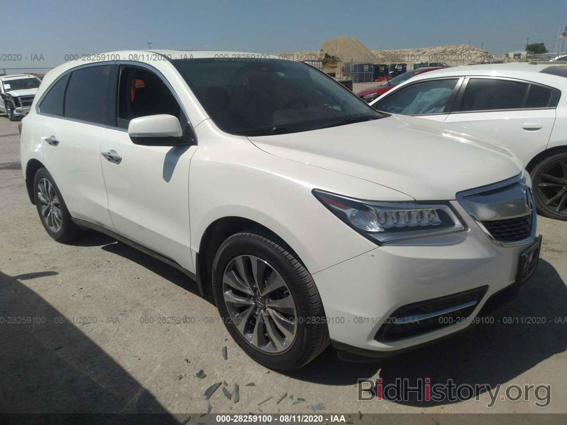 Фотография 5FRYD4H42GB016149 - ACURA MDX 2016