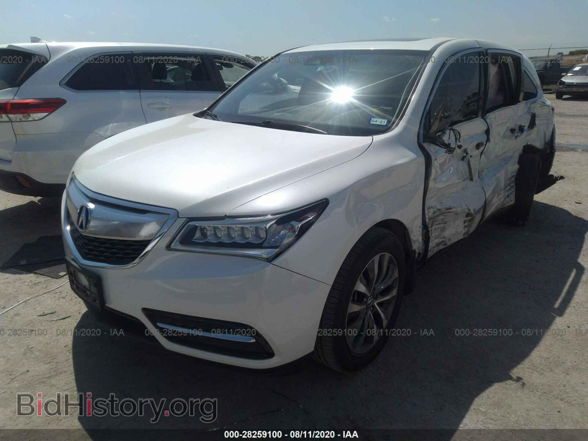2016 ACURA MDX - VIN: 5FRYD4H42GB016149 - Photo 2