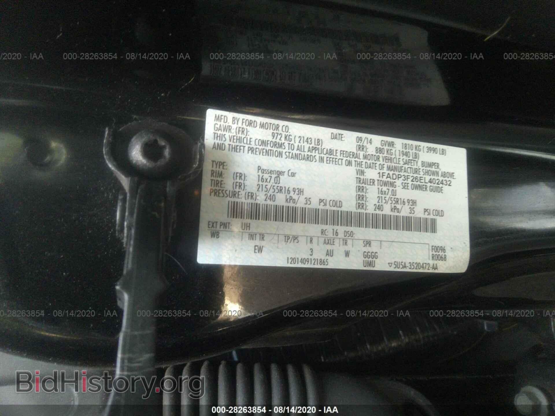 2014 FORD FOCUS - VIN: 1FADP3F26EL402432 - Photo 9