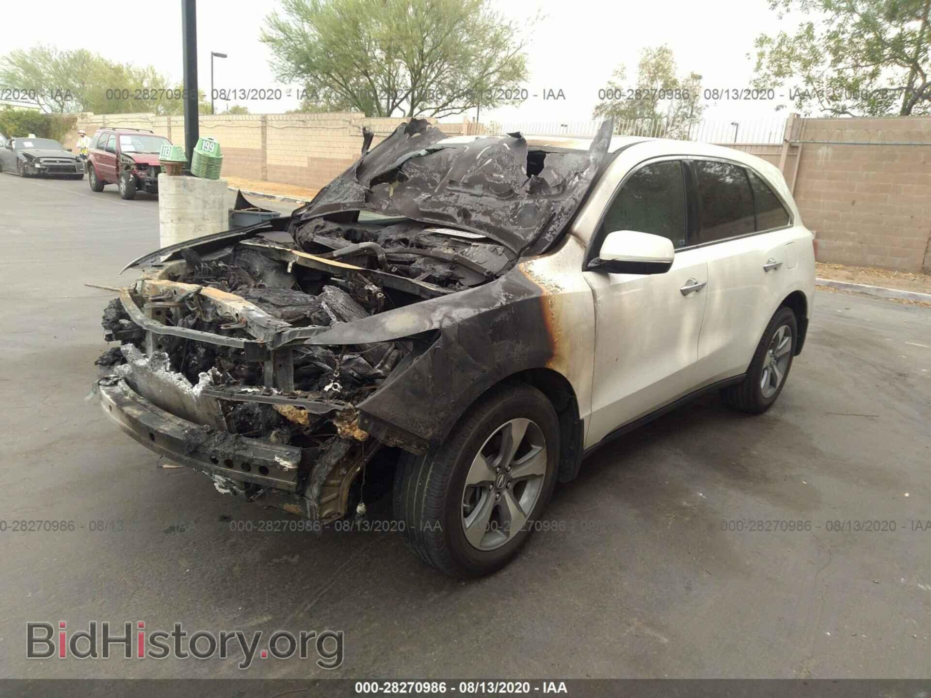 2014 ACURA MDX - VIN: 5FRYD3H22EB010440 - Фото 2