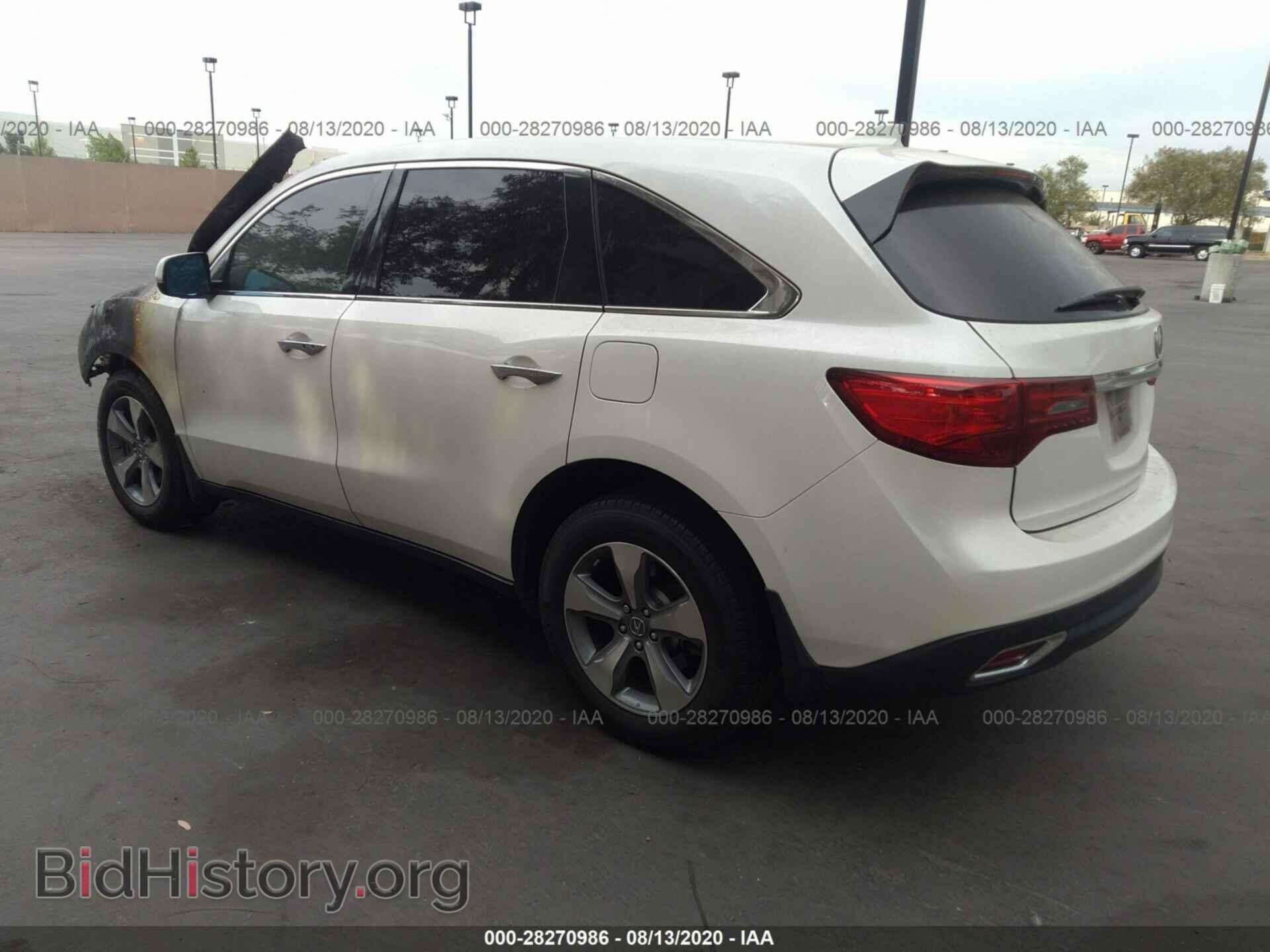2014 ACURA MDX - VIN: 5FRYD3H22EB010440 - Фото 3