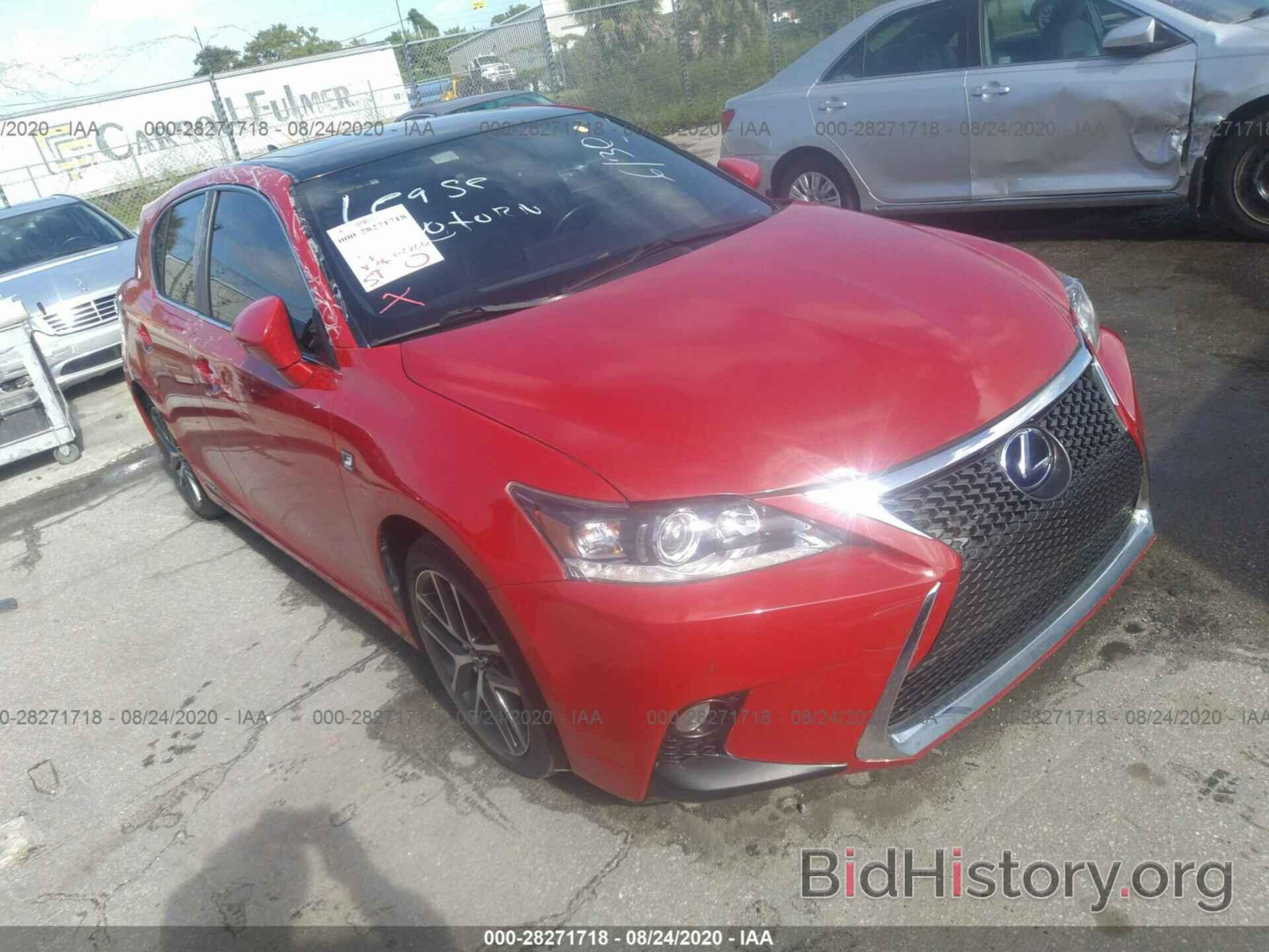 Photo JTHKD5BH5G2261487 - LEXUS CT 200H 2016