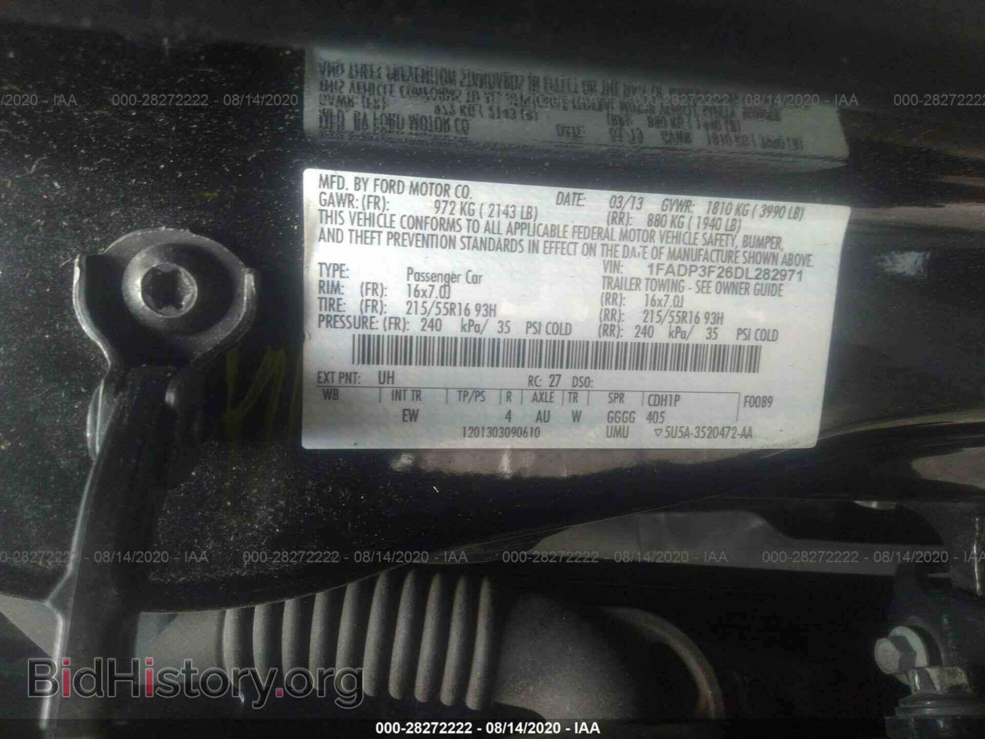 2013 FORD FOCUS - VIN: 1FADP3F26DL282971 - Photo 9