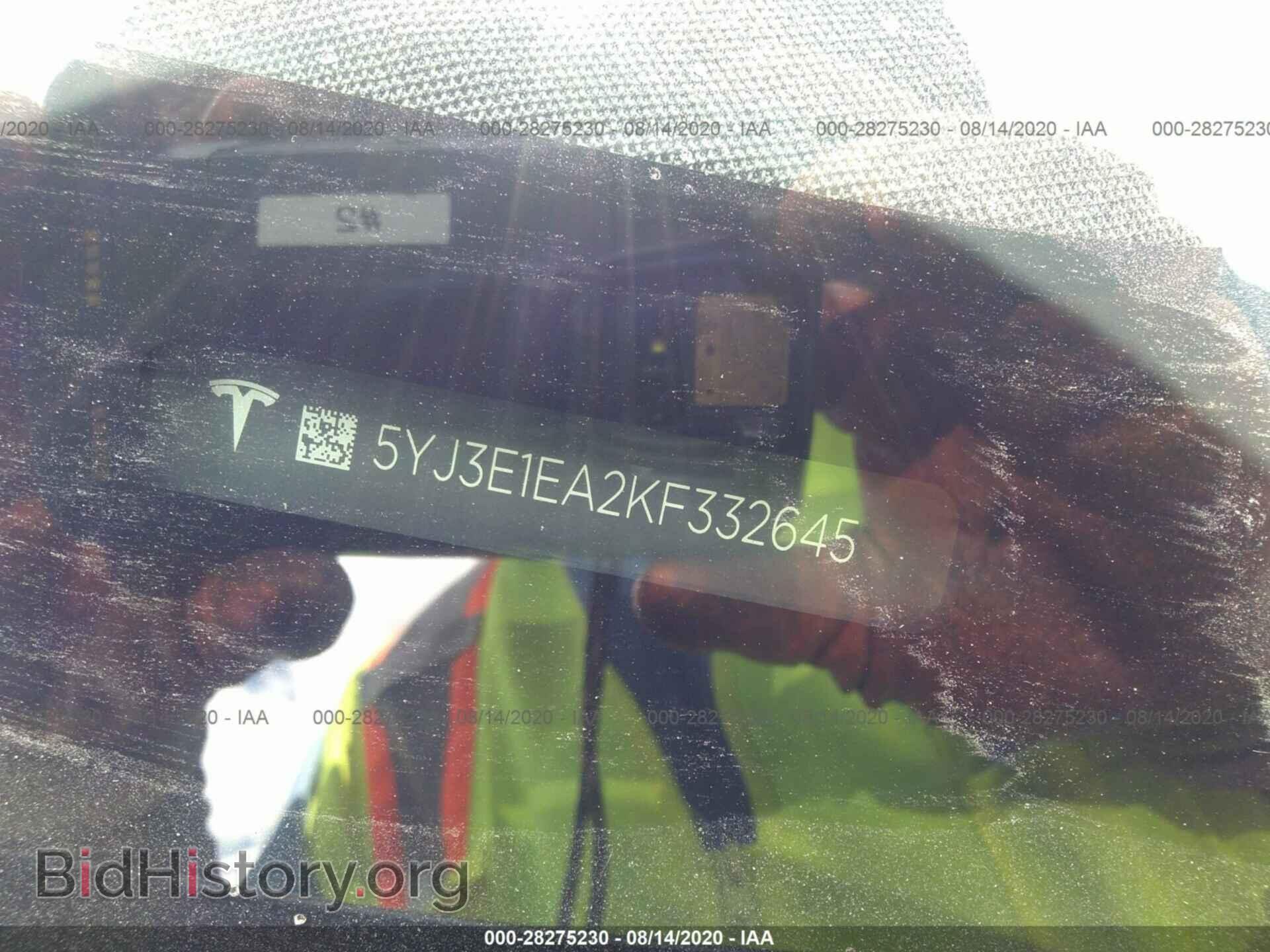 2019 TESLA MODEL 3 - VIN: 5YJ3E1EA2KF332645 - Photo 9