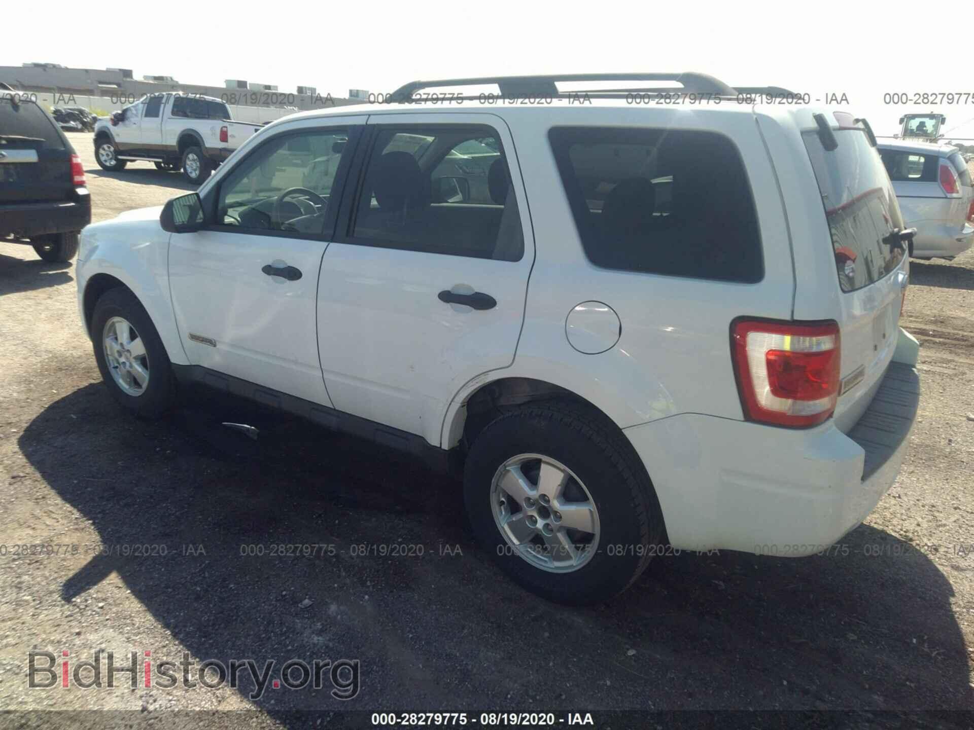 2008 FORD ESCAPE - VIN: 1FMCU02Z38KD76748 - Фото 3