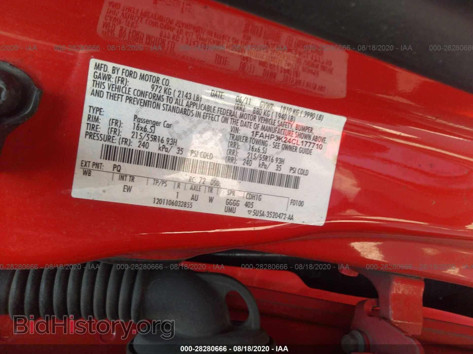 2012 FORD FOCUS - VIN: 1FAHP3K24CL177710 - Фото 9