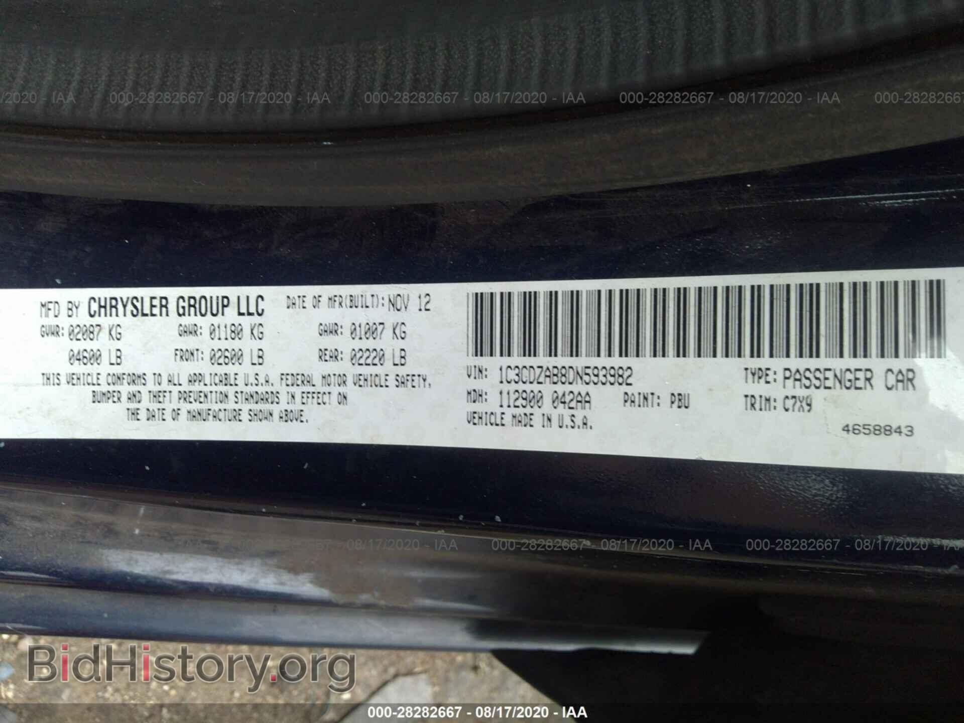 2013 DODGE AVENGER - VIN: 1C3CDZAB8DN593982 - Photo 9