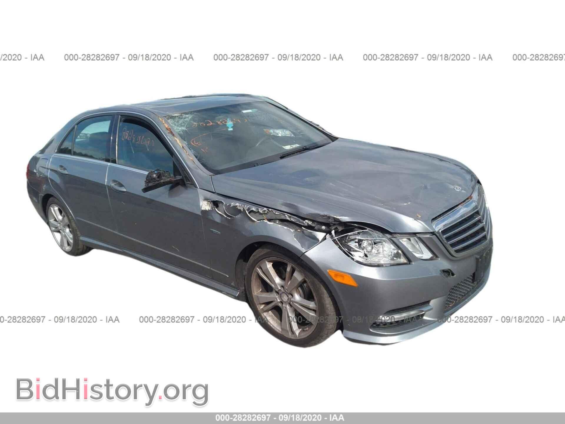 Photo WDDHF8JB5CA544983 - MERCEDES-BENZ E-CLASS 2012