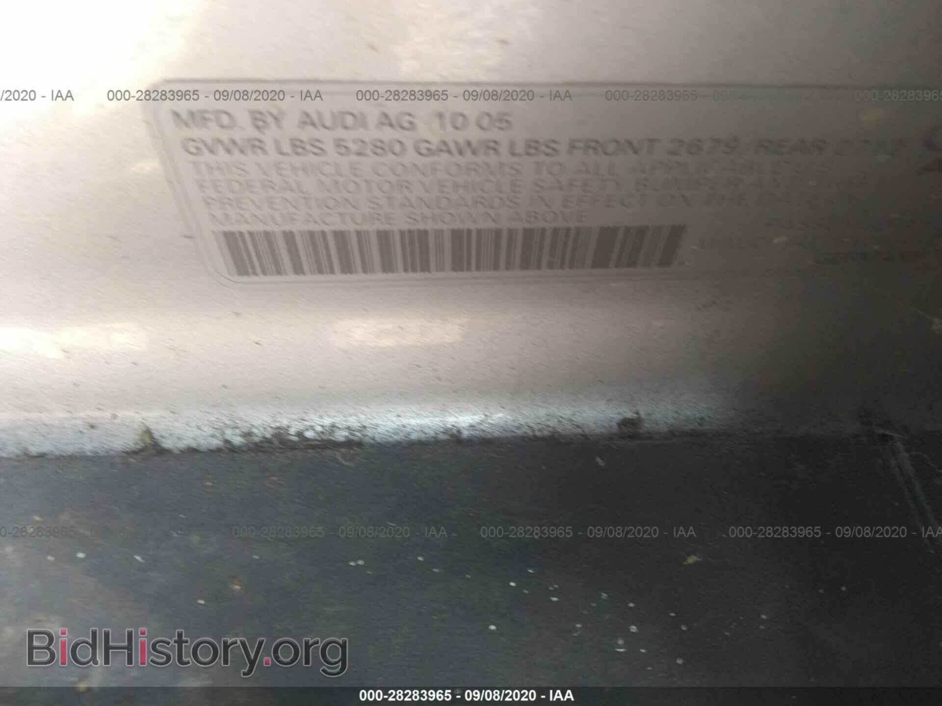 2006 AUDI A6 - VIN: WAUDH74F76N096753 - Фото 9