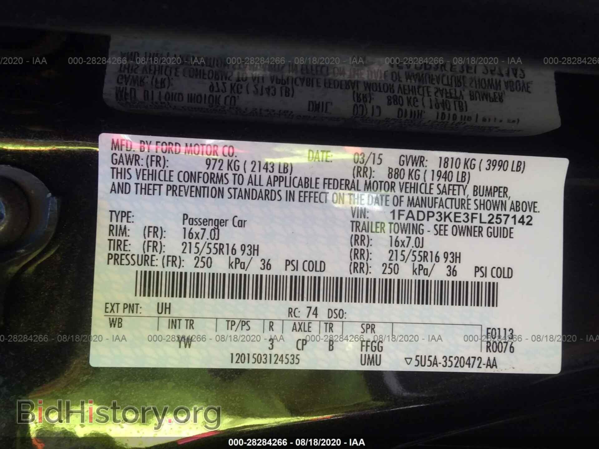 2015 FORD FOCUS - VIN: 1FADP3KE3FL257142 - Photo 9