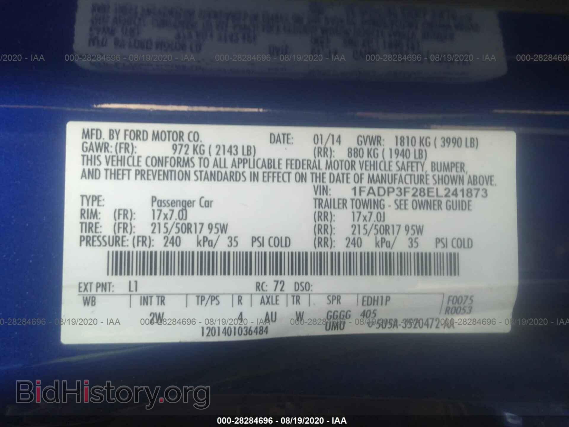 2014 FORD FOCUS - VIN: 1FADP3F28EL241873 - Photo 9