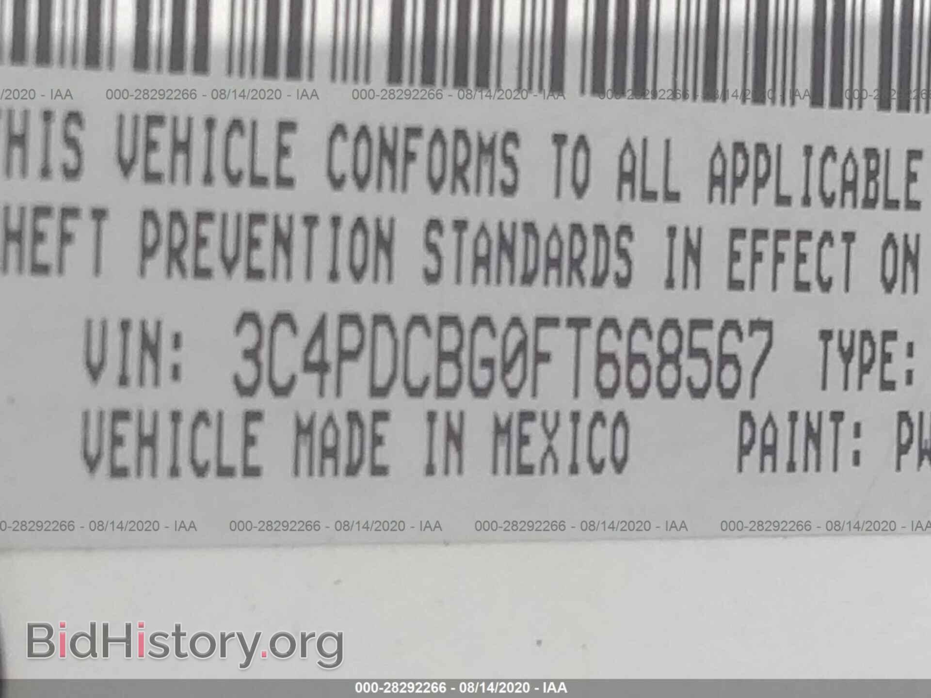 2015 DODGE JOURNEY - VIN: 3C4PDCBG0FT668567 - Фото 9