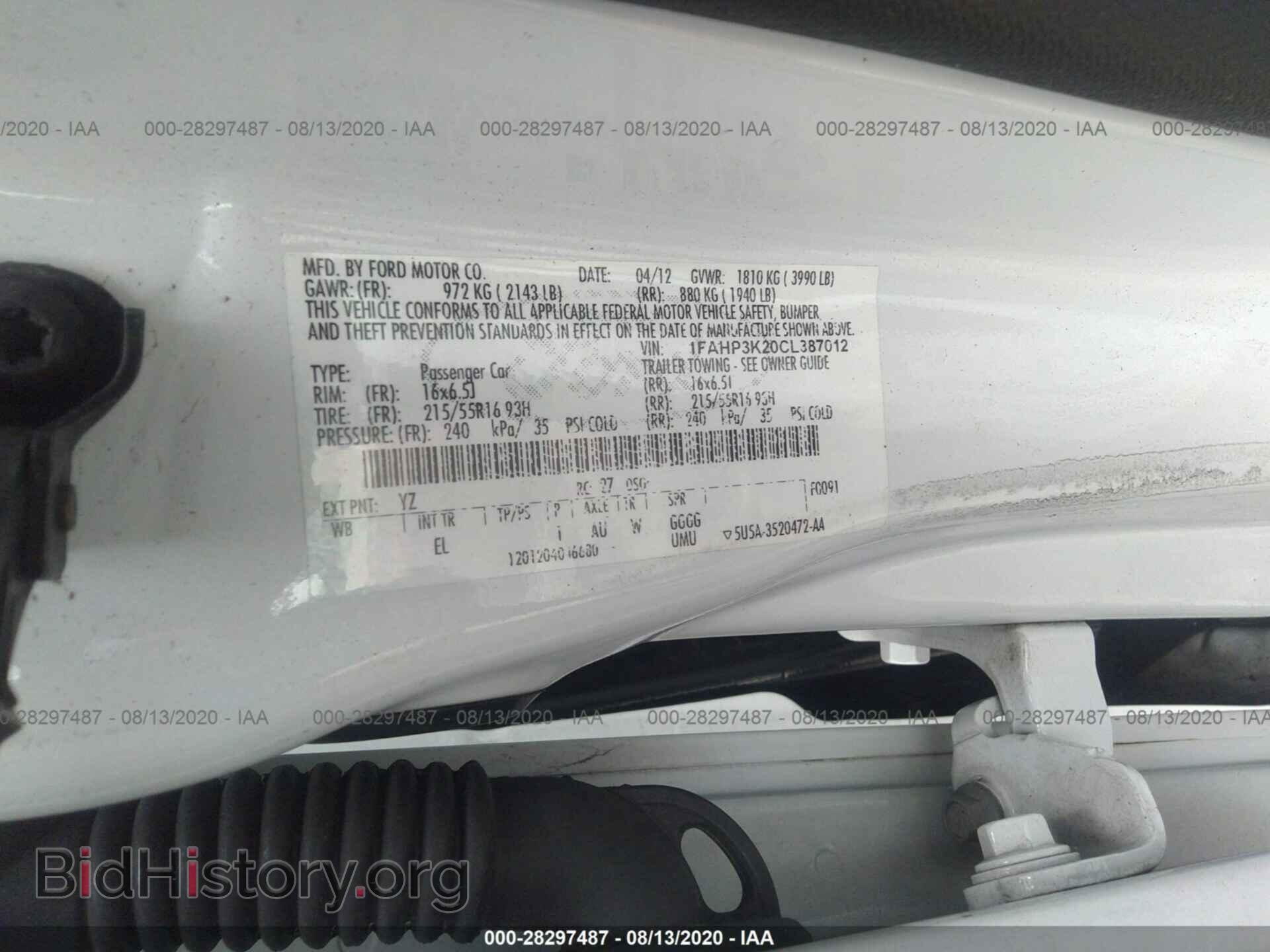 2012 FORD FOCUS - VIN: 1FAHP3K20CL387012 - Photo 9
