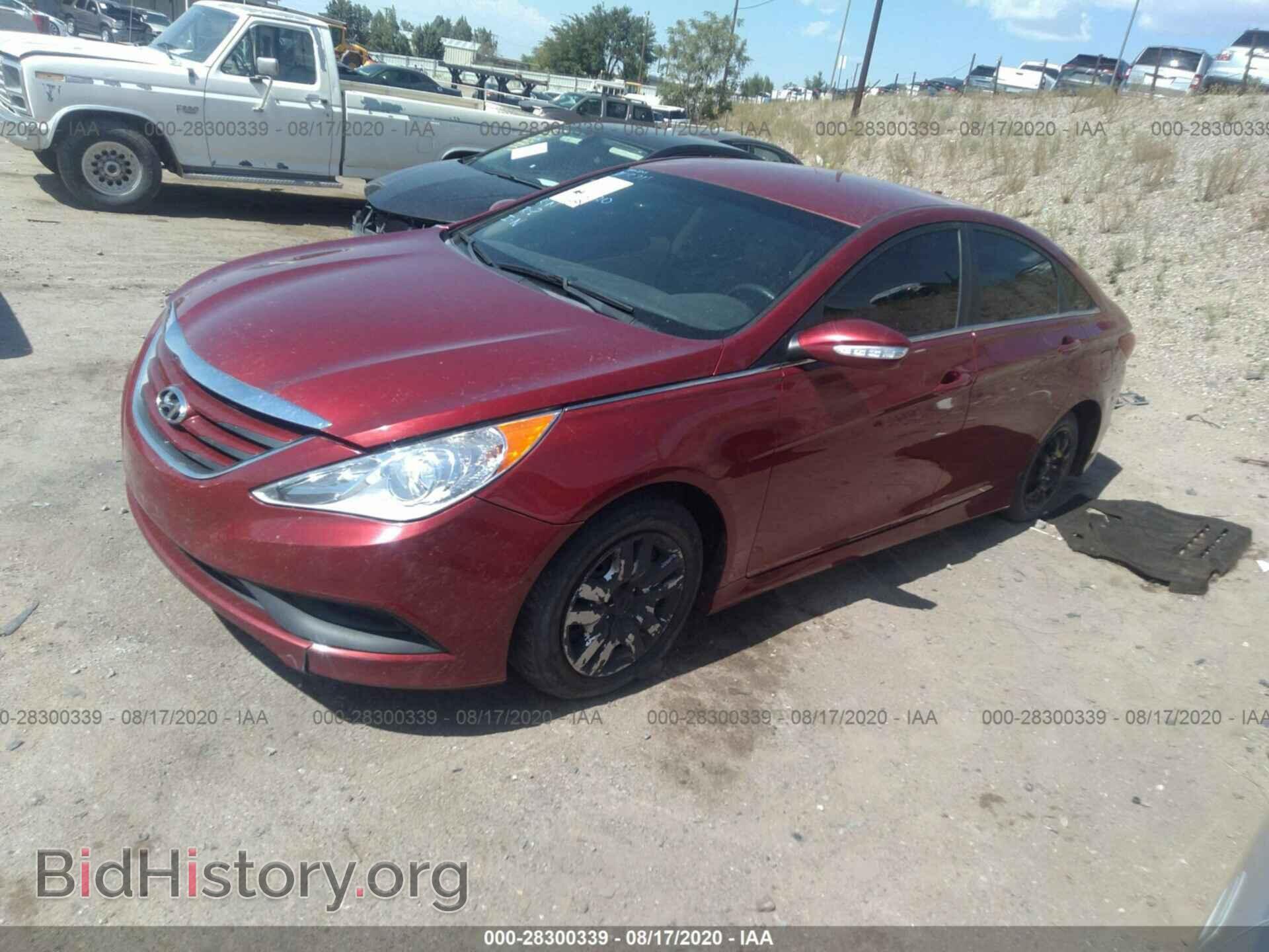 2014 HYUNDAI SONATA - VIN: 5NPEB4AC0EH905140 - Фото 2
