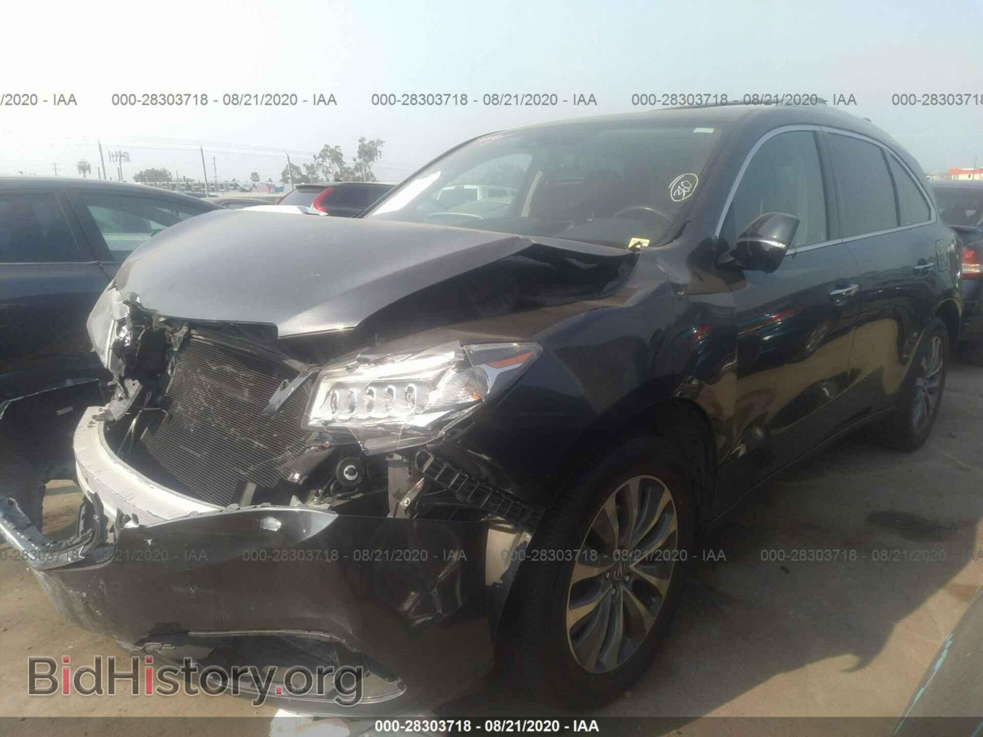 2014 ACURA MDX - VIN: 5FRYD3H44EB007542 - Фото 2