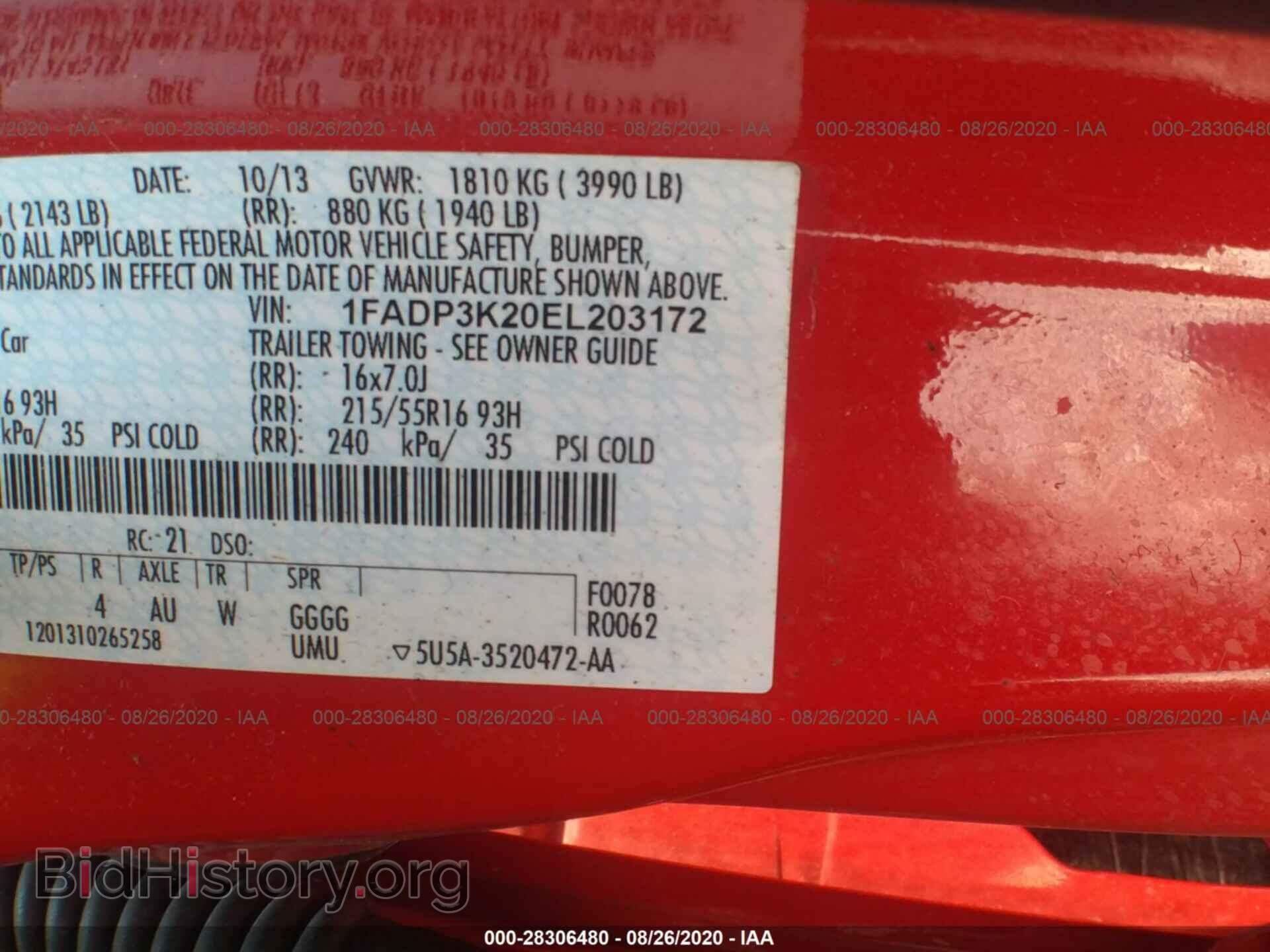 2014 FORD FOCUS - VIN: 1FADP3K20EL203172 - Photo 9