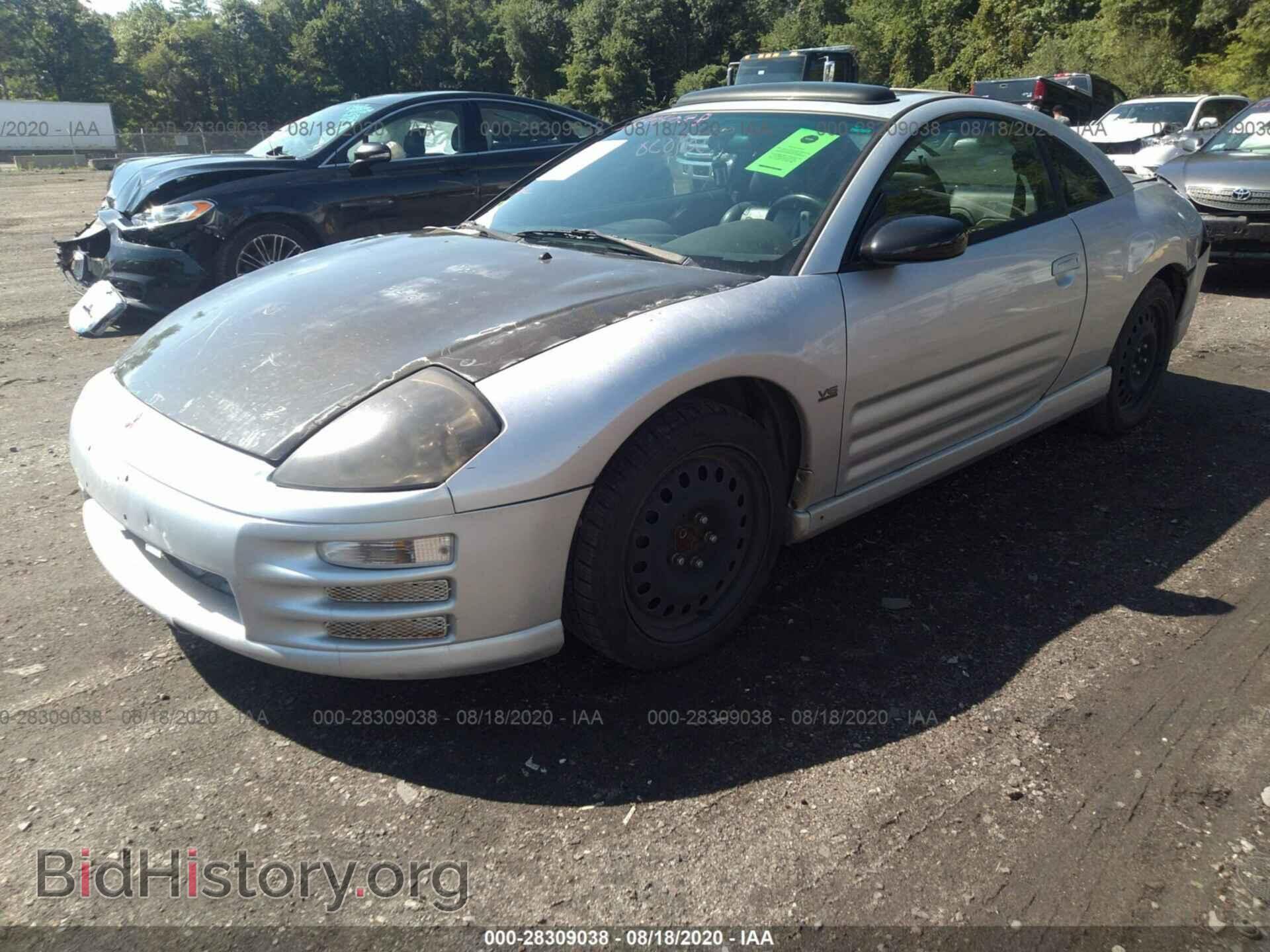 2001 MITSUBISHI ECLIPSE - VIN: 4A3AC54H71E074462 - Фото 2
