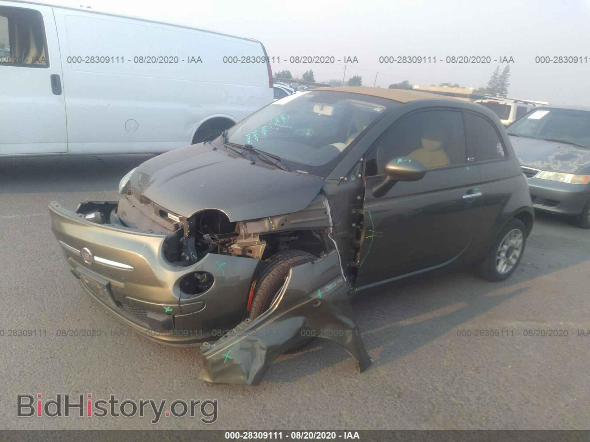 2012 FIAT 500 - VIN: 3C3CFFDR7CT343620 - Фото 2