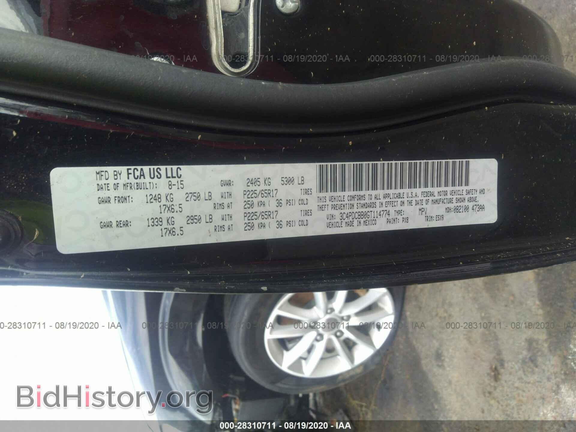2016 DODGE JOURNEY - VIN: 3C4PDCBB0GT114774 - Photo 9