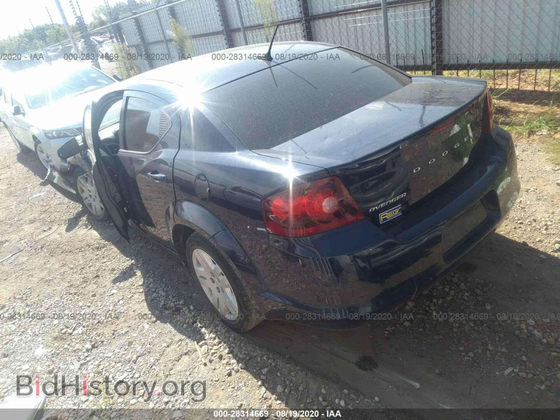 2013 DODGE AVENGER - VIN: 1C3CDZABXDN752016 - Фото 3