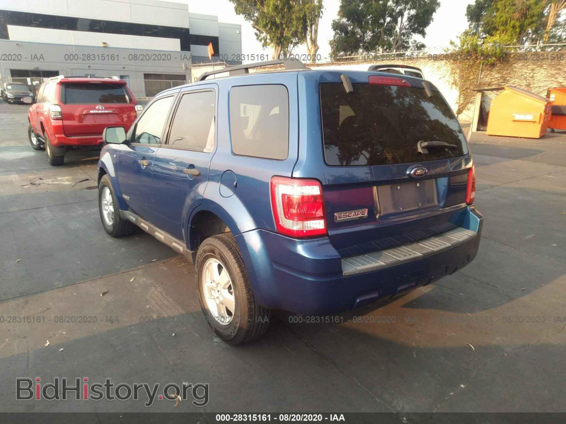 2008 FORD ESCAPE - VIN: 1FMCU03128KE53277 - Фото 3