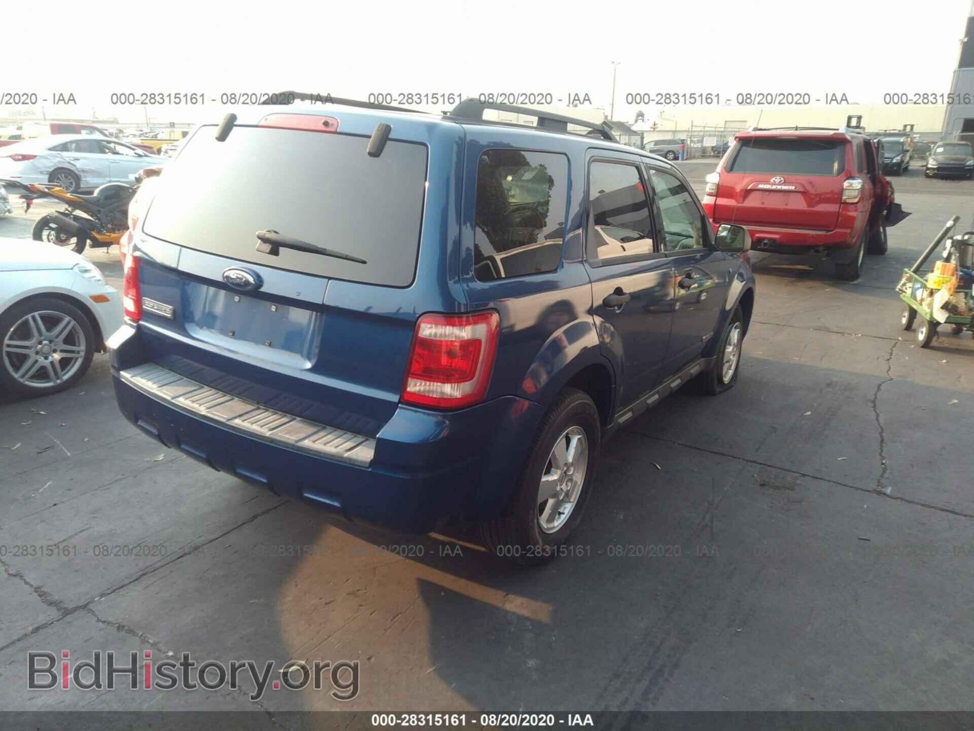 2008 FORD ESCAPE - VIN: 1FMCU03128KE53277 - Фото 4