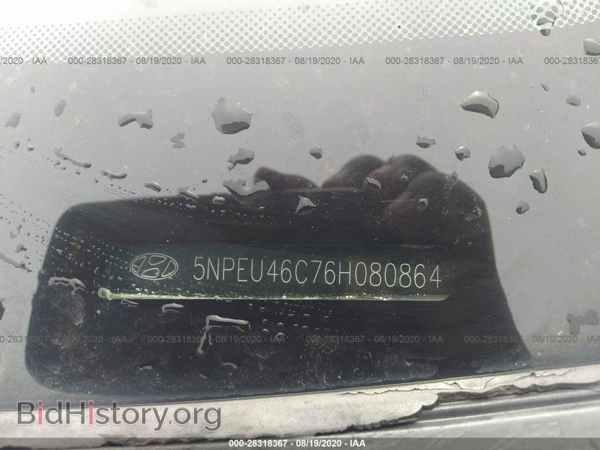 2006 HYUNDAI SONATA - VIN: 5NPEU46C76H080864 - Фото 9