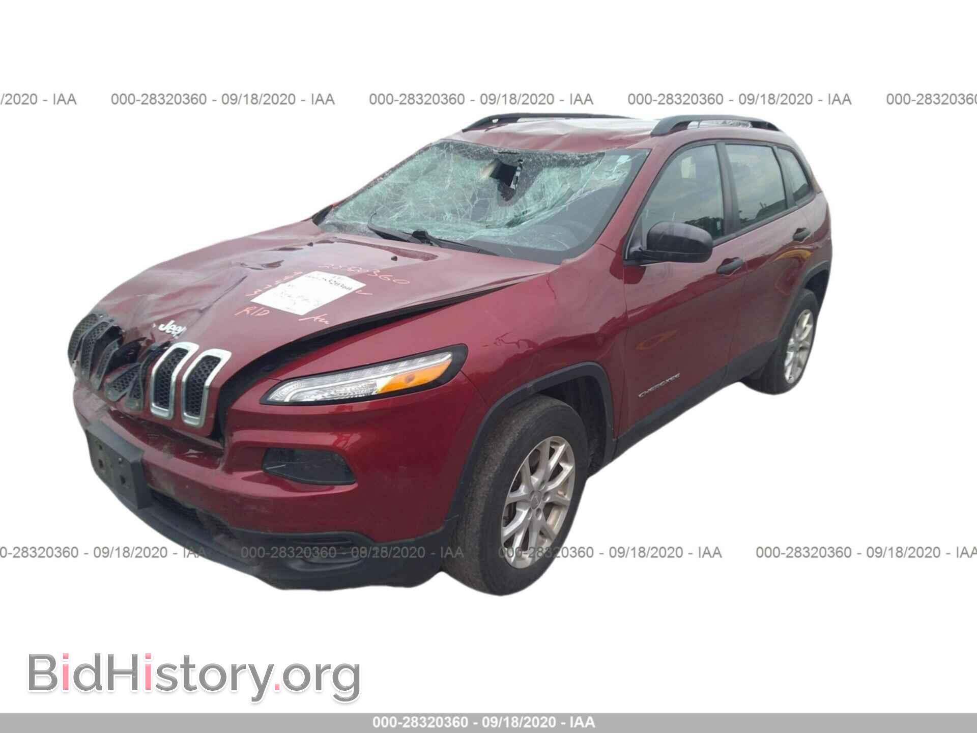 2016 JEEP CHEROKEE - VIN: 1C4PJMAB2GW118089 - Фото 2