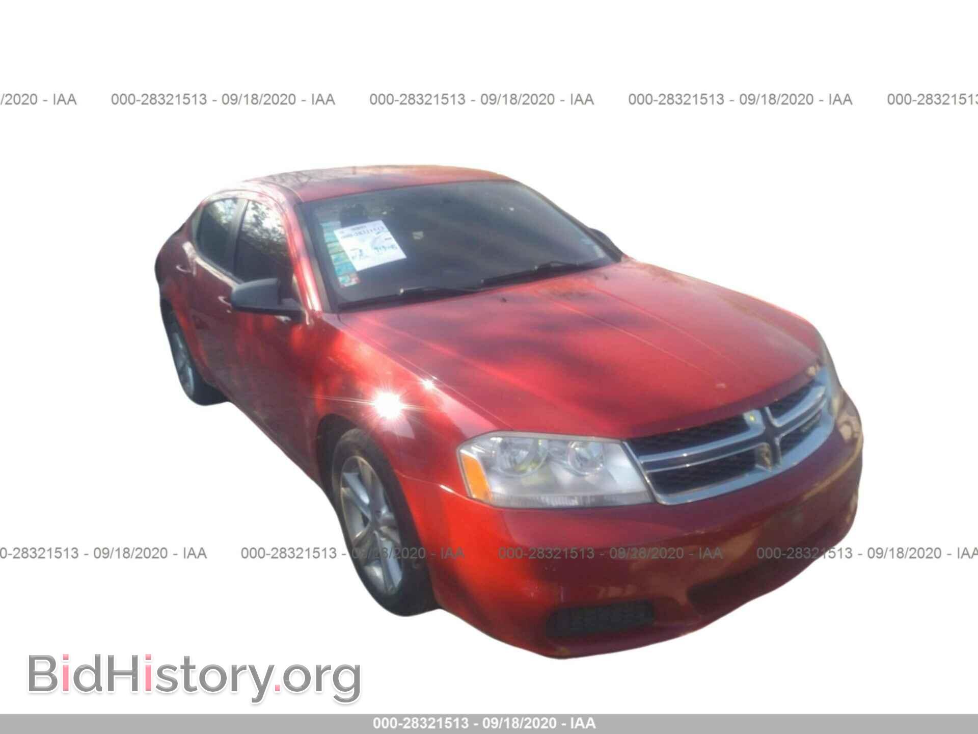 Photo 1C3CDZAG1CN314558 - DODGE AVENGER 2012
