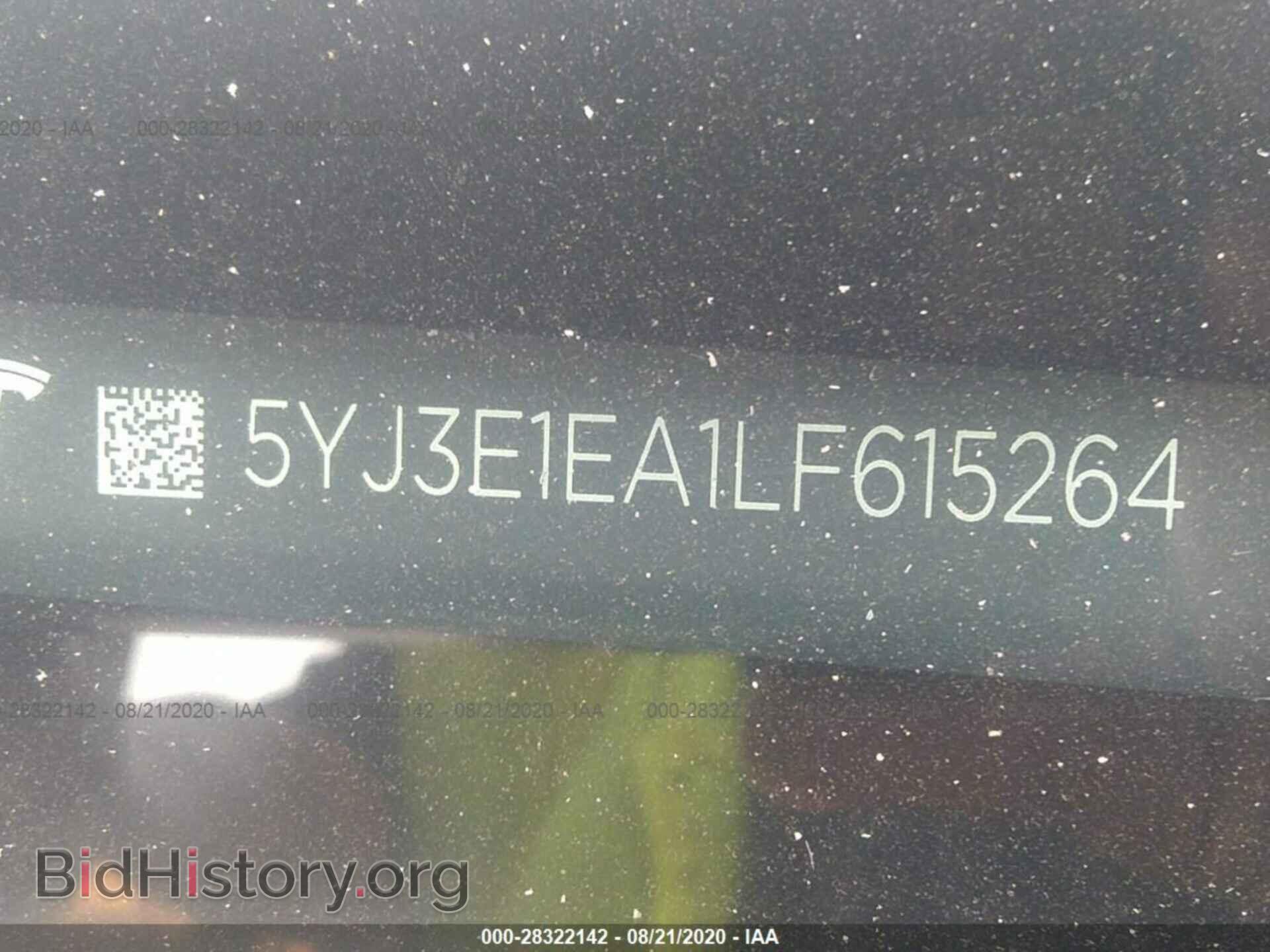 2020 TESLA MODEL 3 - VIN: 5YJ3E1EA1LF615264 - Фото 9