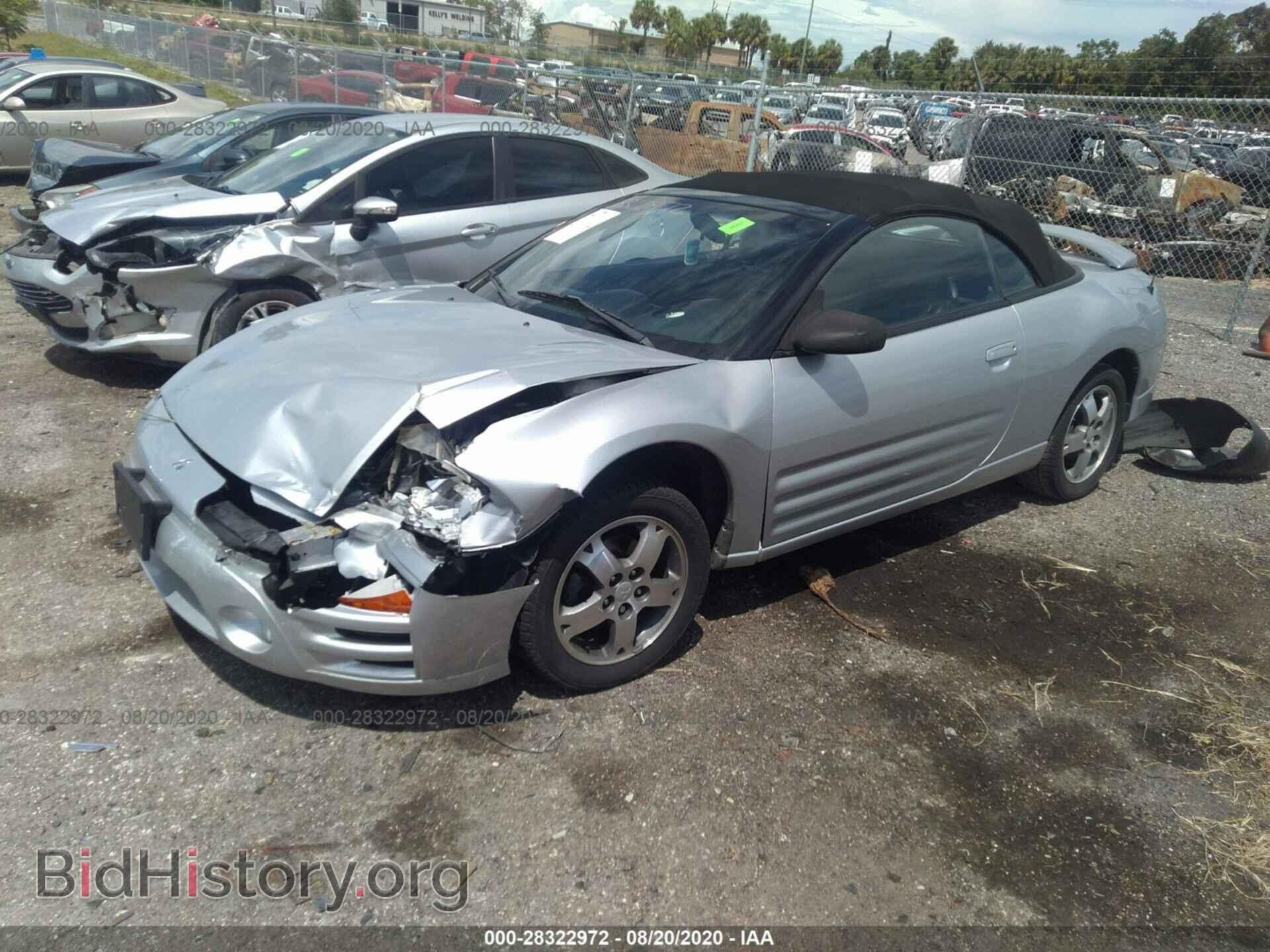 2003 MITSUBISHI ECLIPSE - VIN: 4A3AE45G33E010027 - Фото 2