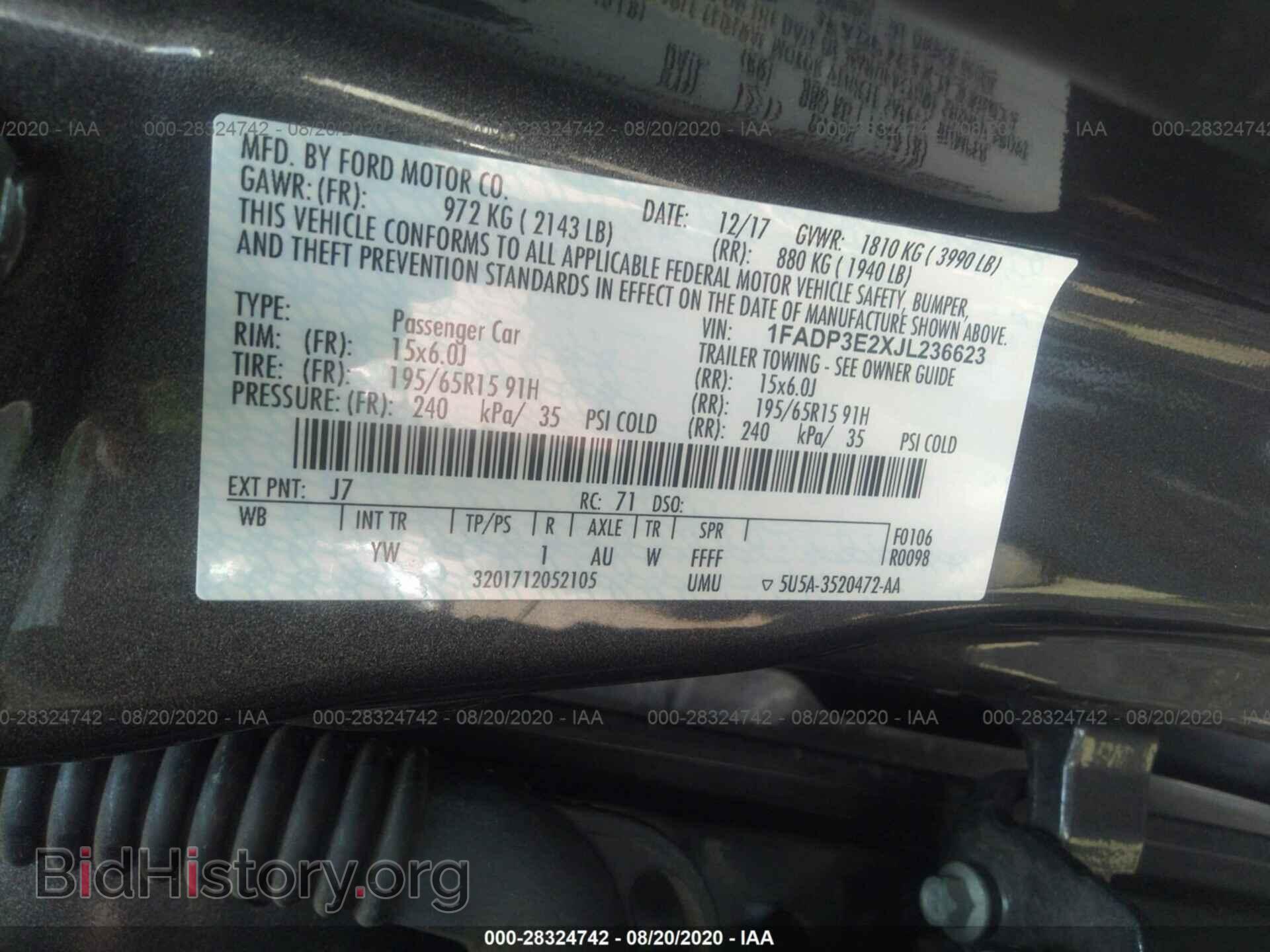 2018 FORD FOCUS - VIN: 1FADP3E2XJL236623 - Photo 9