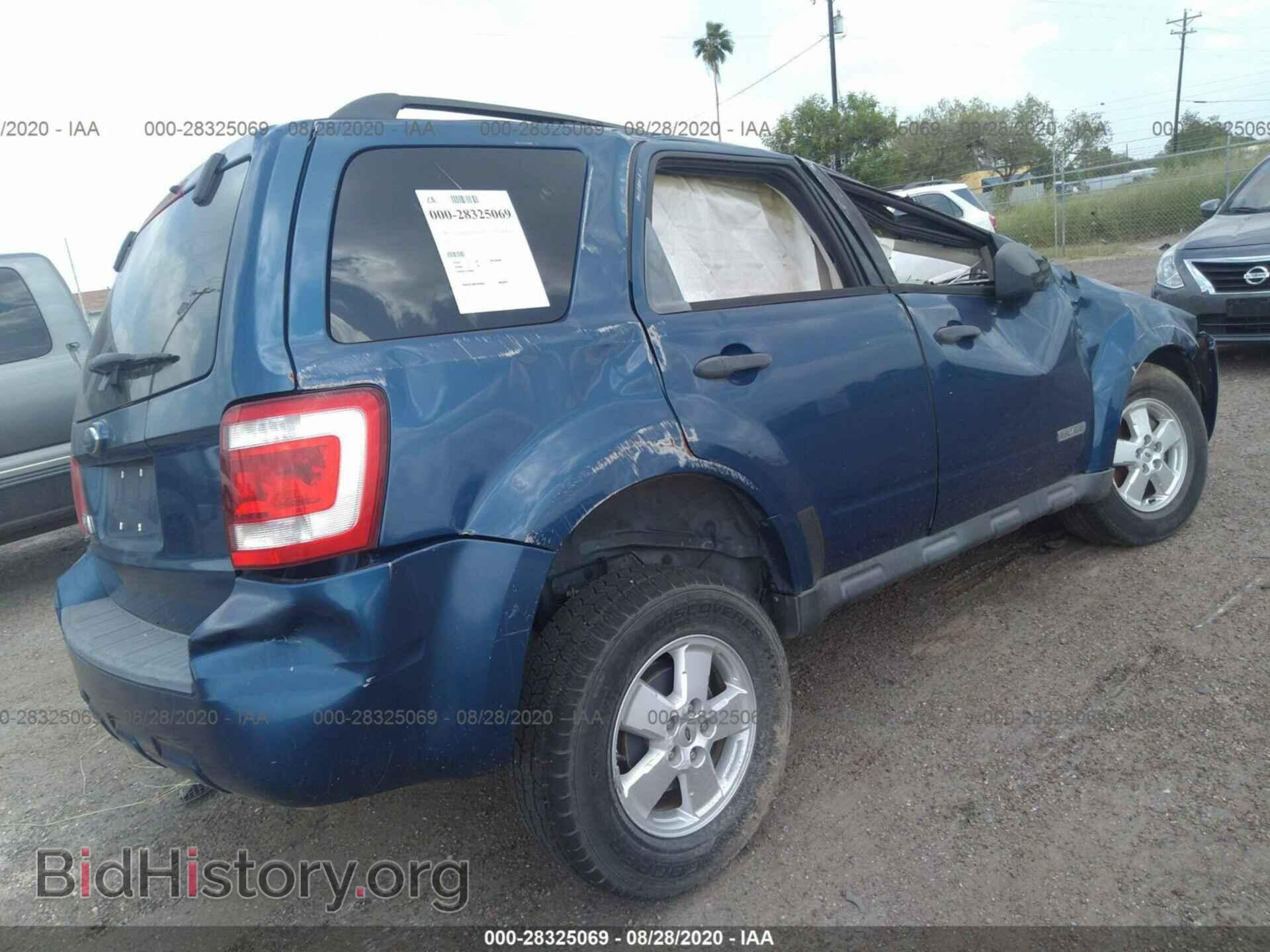 2008 FORD ESCAPE - VIN: 1FMCU03Z68KC25109 - Фото 4