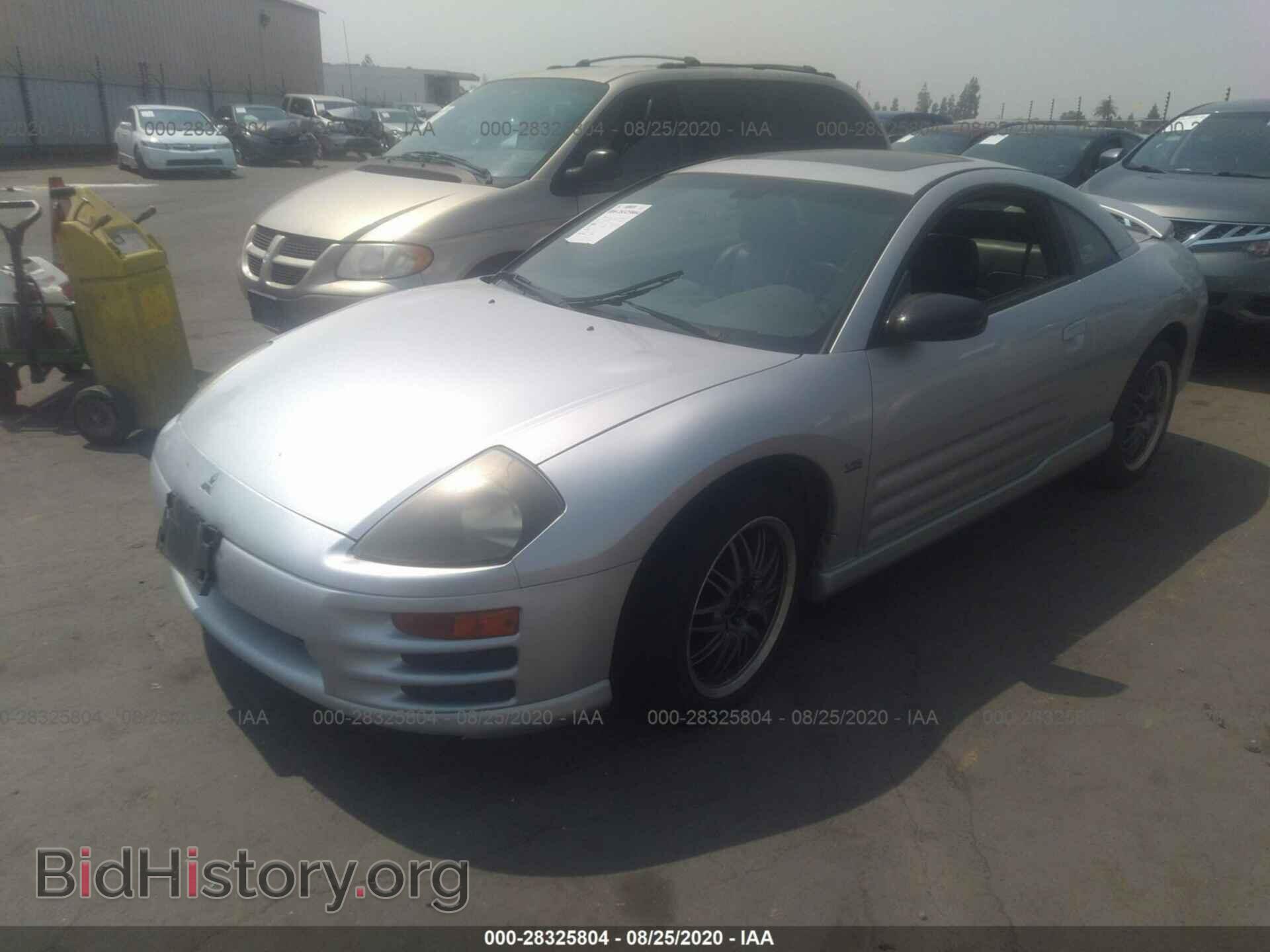 2002 MITSUBISHI ECLIPSE - VIN: 4A3AC54H22E093907 - Фото 2