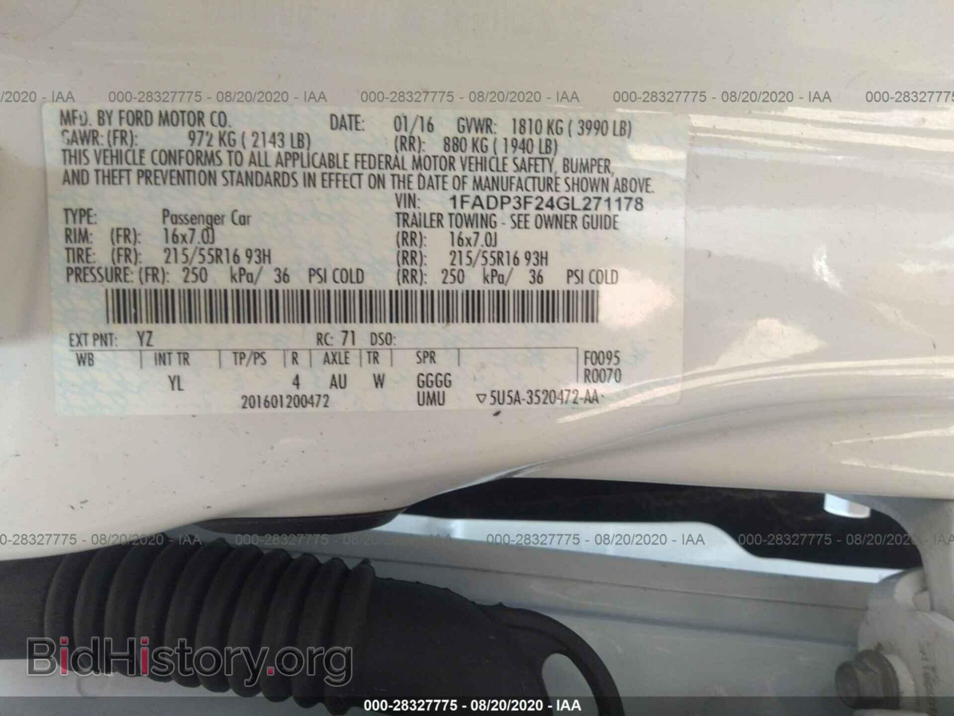 2016 FORD FOCUS - VIN: 1FADP3F24GL271178 - Photo 9