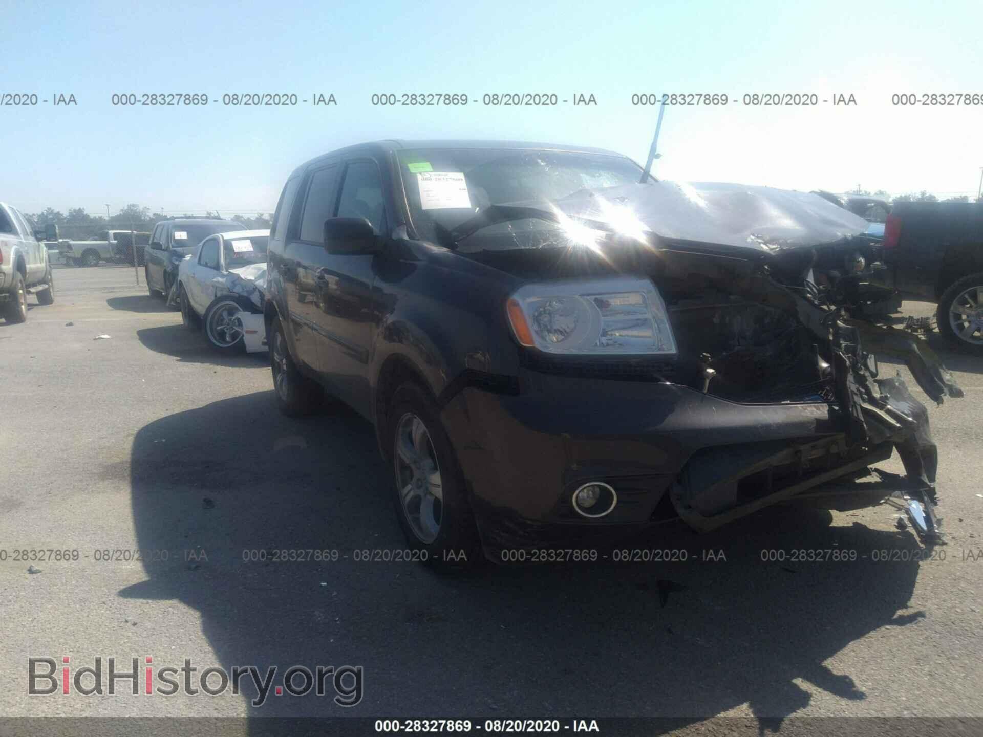 Фотография 5FNYF3H49DB045231 - HONDA PILOT 2013