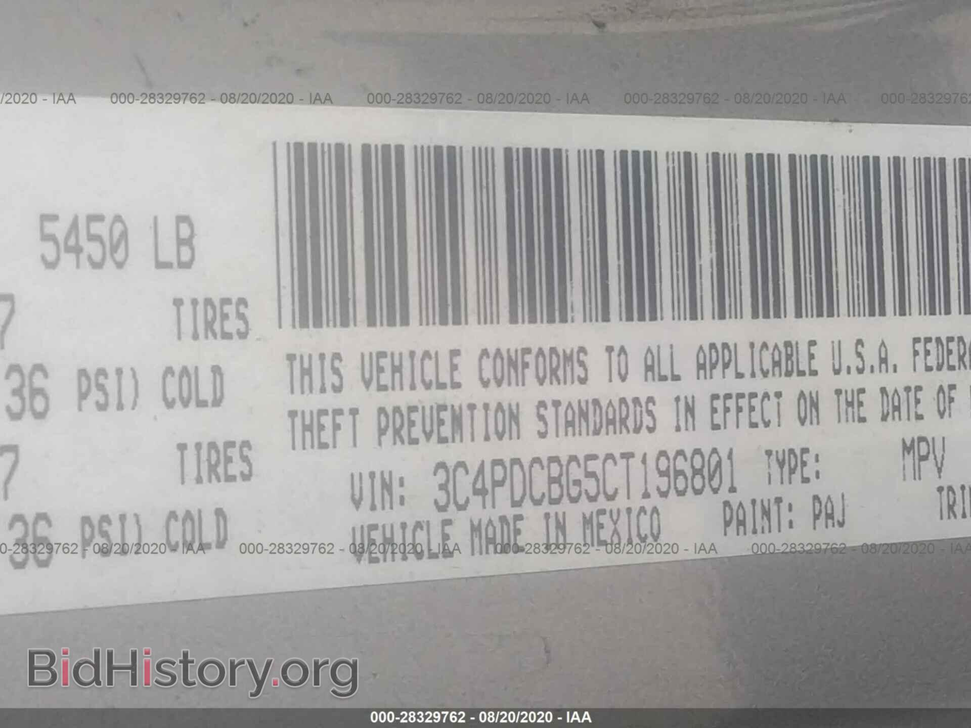 2012 DODGE JOURNEY - VIN: 3C4PDCBG5CT196801 - Photo 9