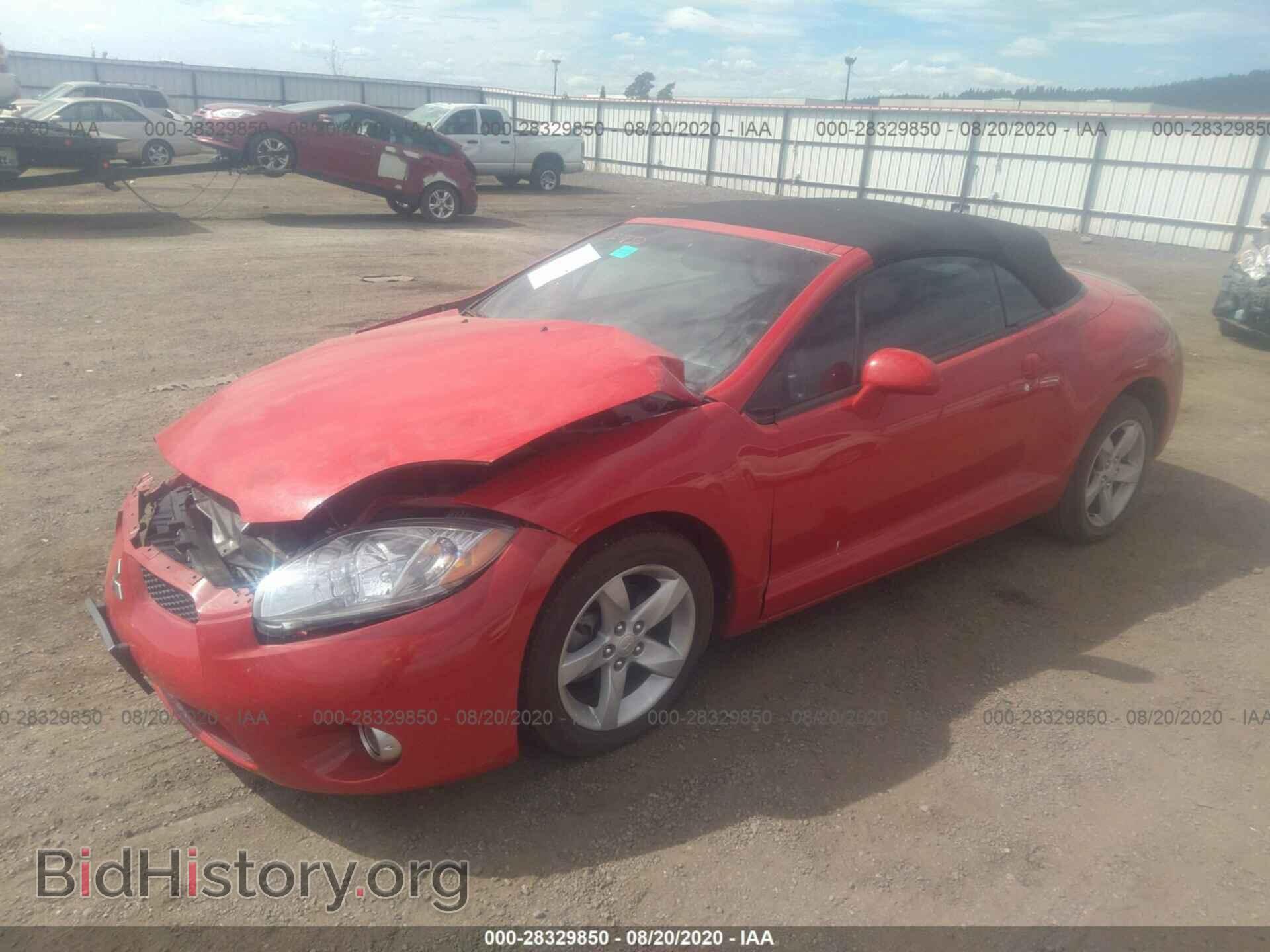 2007 MITSUBISHI ECLIPSE - VIN: 4A3AL25F27E059291 - Фото 2