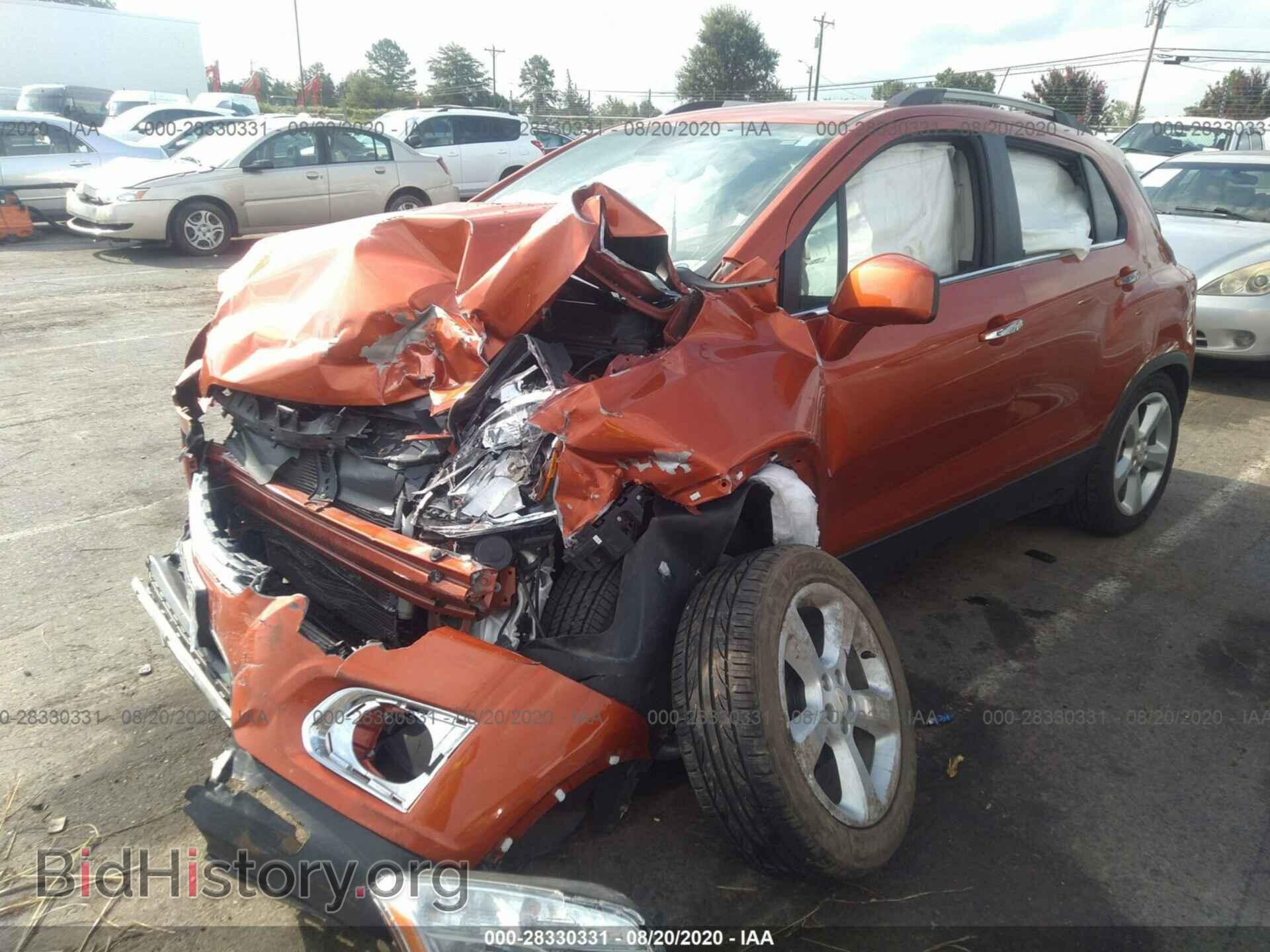 2016 CHEVROLET TRAX - VIN: KL7CJMSB5GB576596 - Фото 2