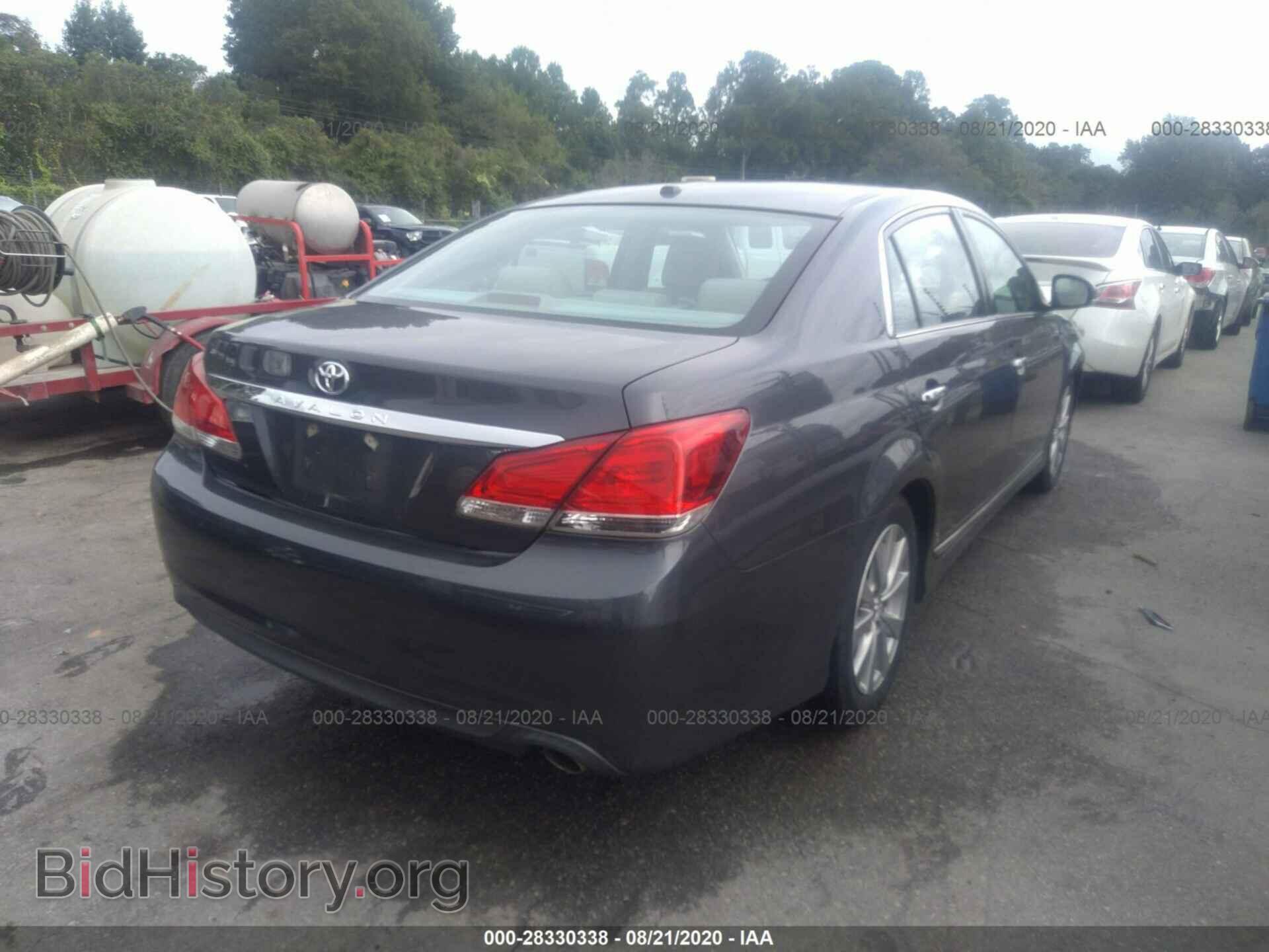 2011 TOYOTA AVALON - VIN: 4T1BK3DBXBU429055 - Фото 4