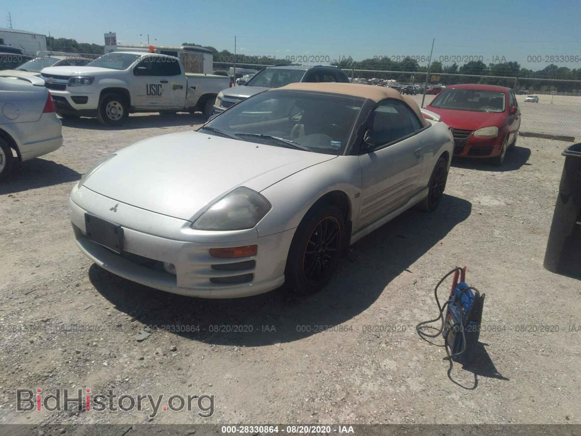 2001 MITSUBISHI ECLIPSE - VIN: 4A3AE85H81E092012 - Фото 2