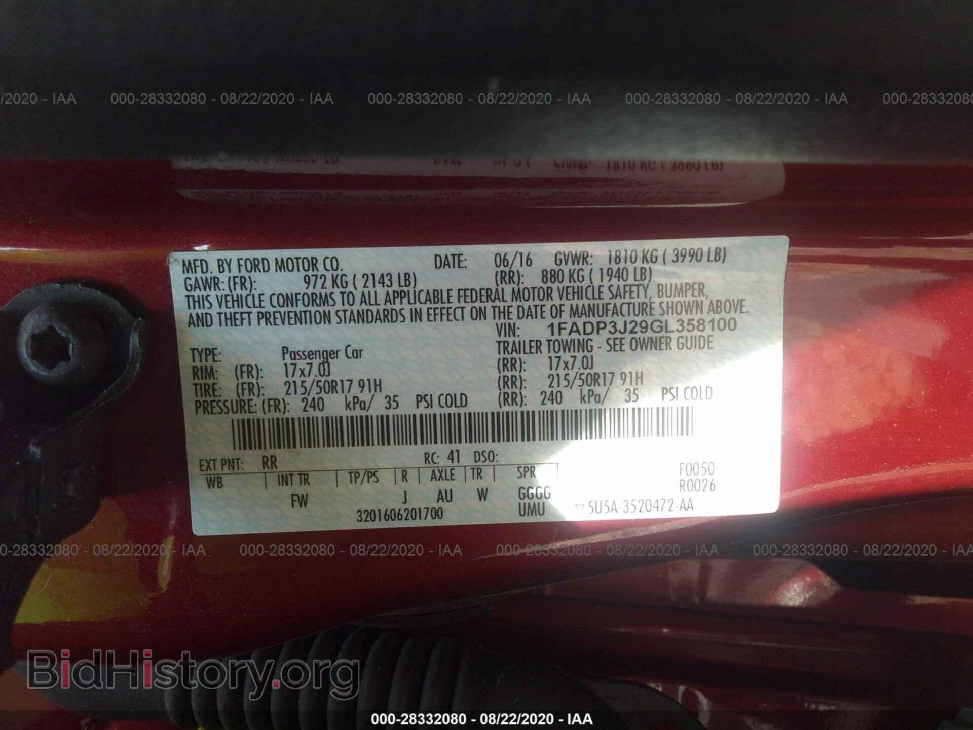 2016 FORD FOCUS - VIN: 1FADP3J29GL358100 - Photo 9