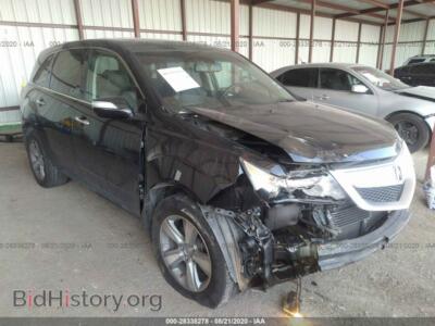 2013 Acura MDX, черный — VIN 2HNYD2H28DH502257, IAAI