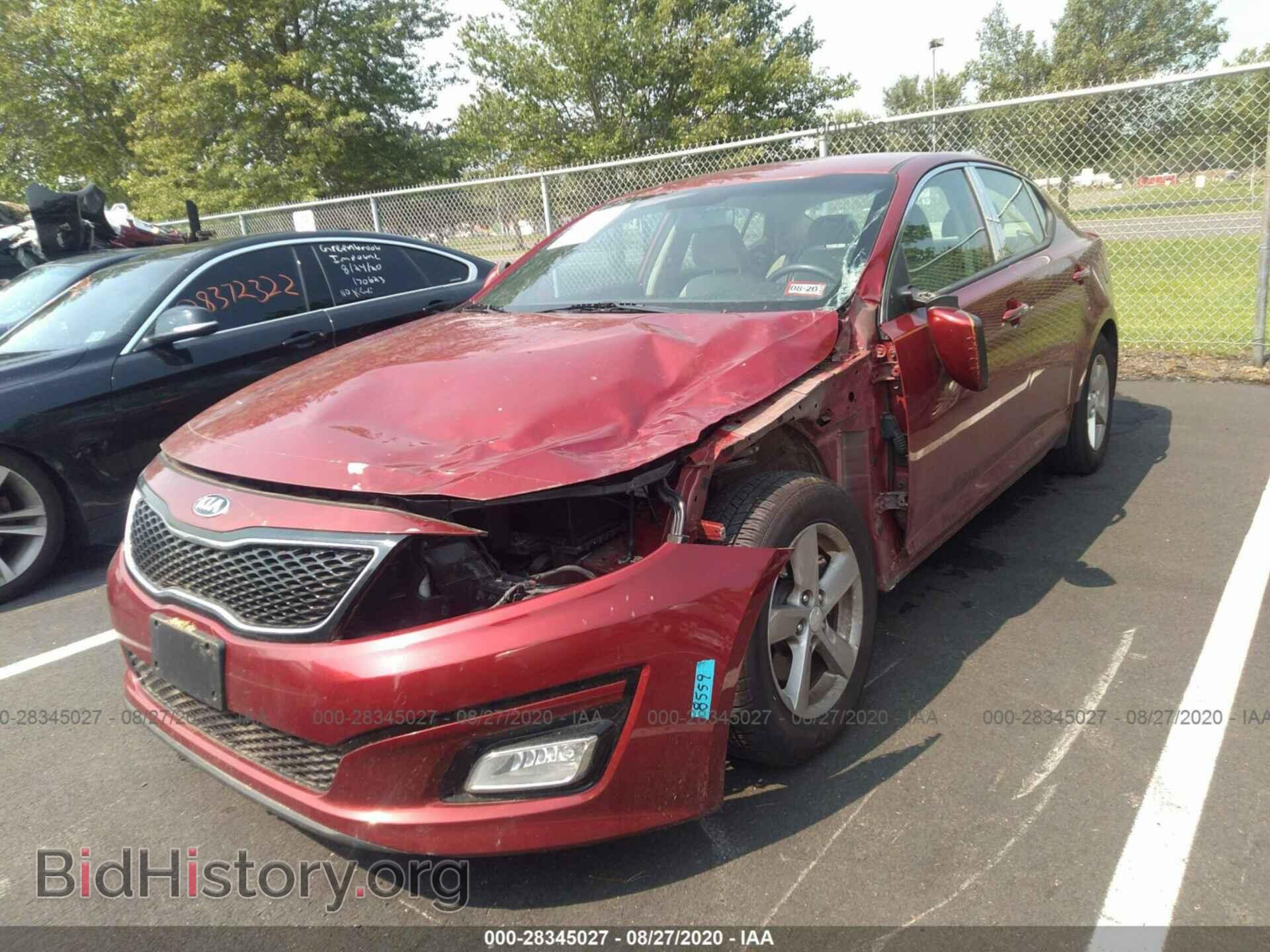 2014 KIA OPTIMA - VIN: 5XXGM4A74EG293333 - Фото 2