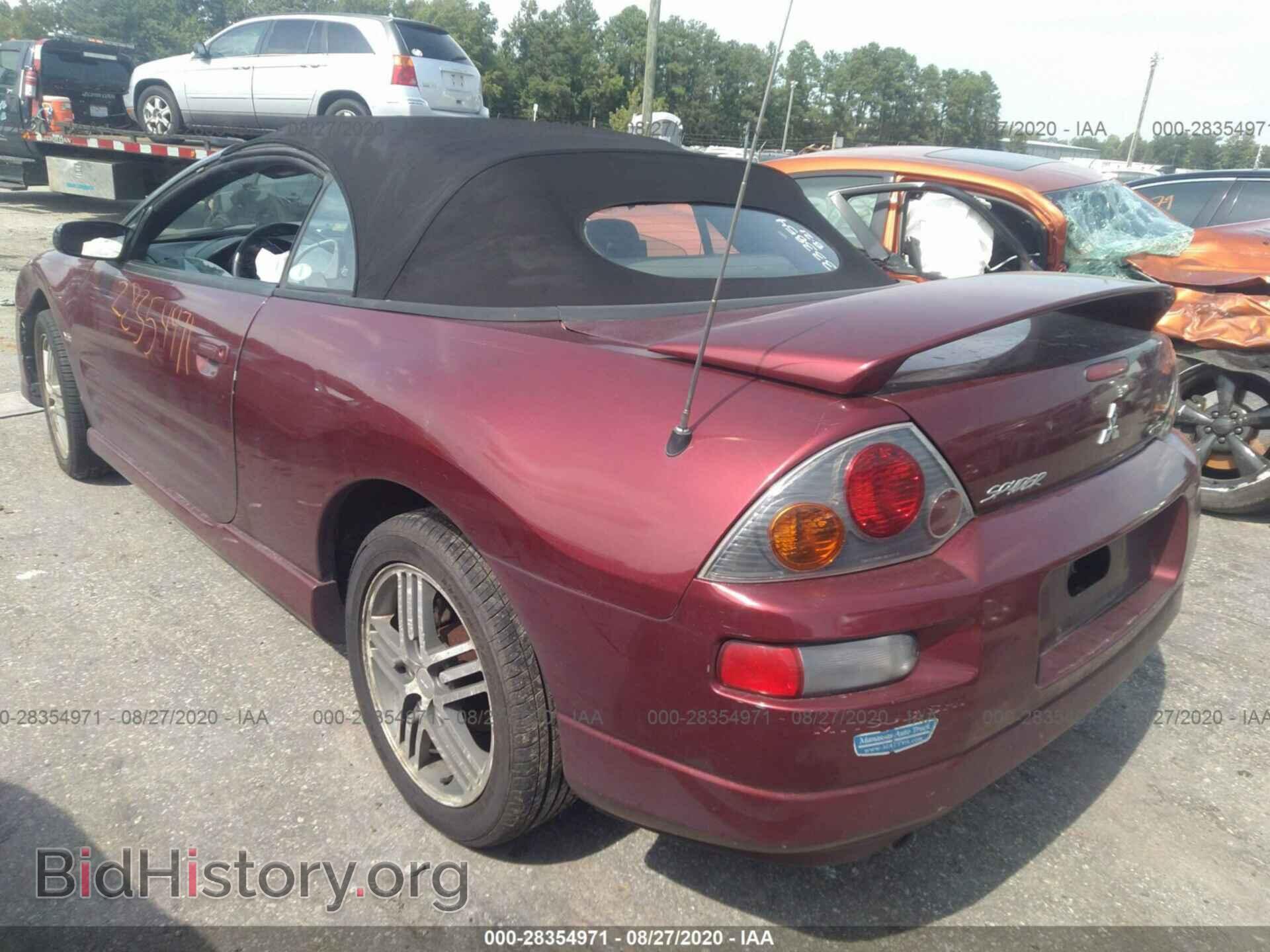 2003 MITSUBISHI ECLIPSE - VIN: 4A3AE75H63E046711 - Фото 3