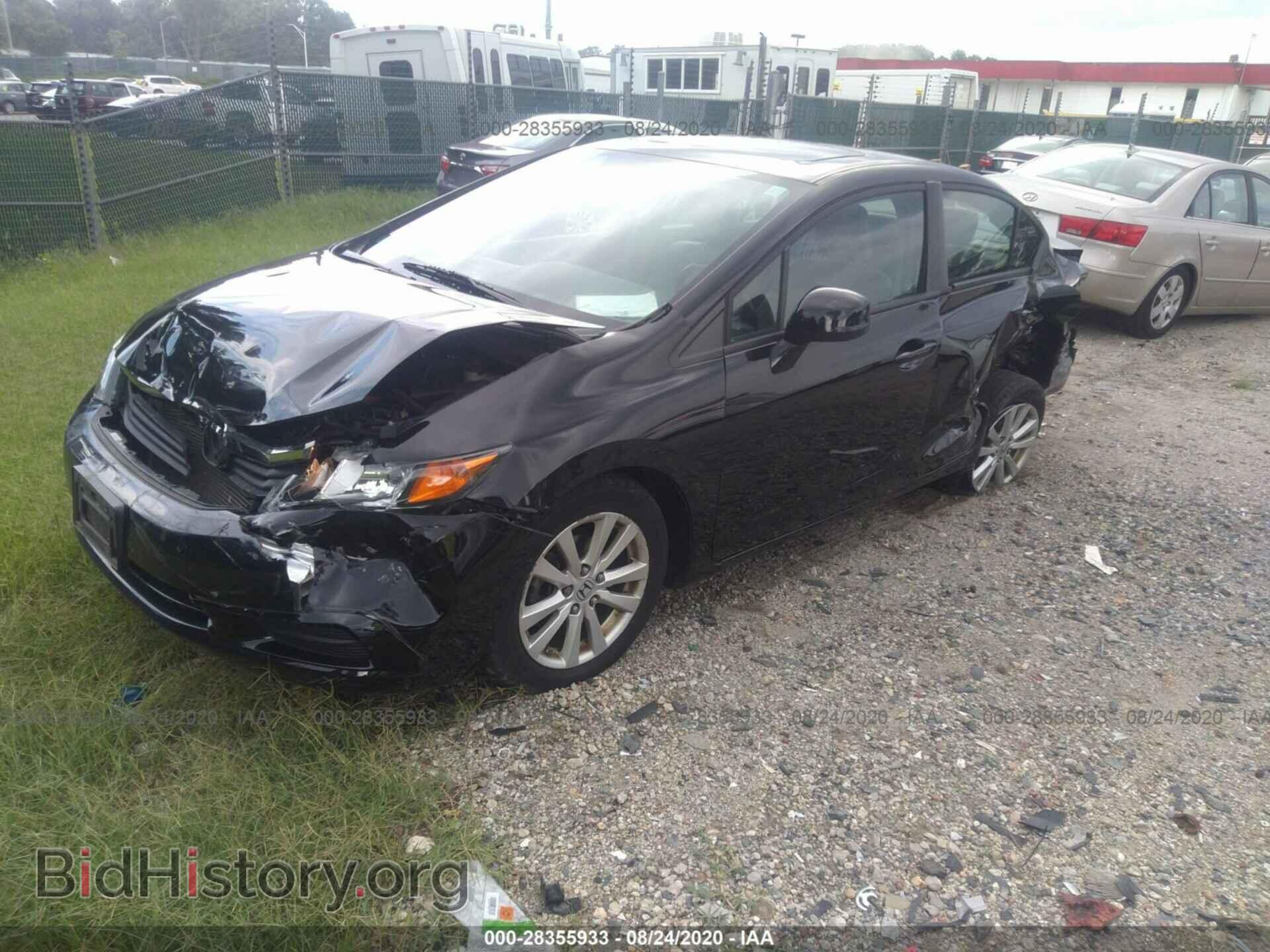 2012 HONDA CIVIC SDN - VIN: 19XFB2F99CE364502 - Фото 2