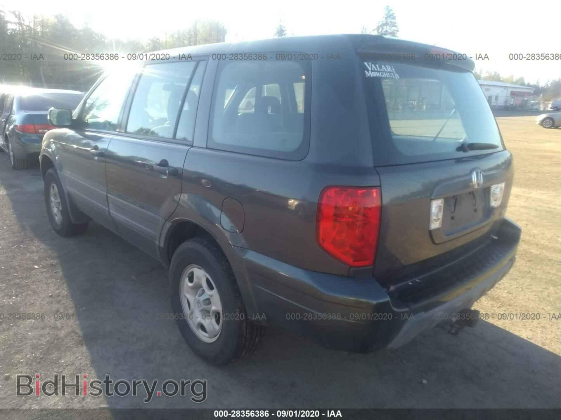 2005 HONDA PILOT - VIN: 2HKYF18165H523778 - Фото 3